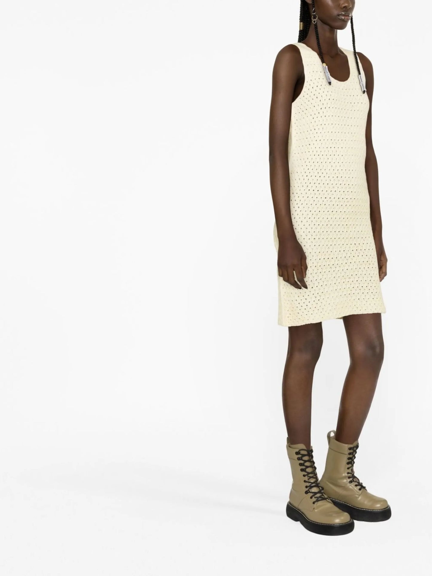 open-knit minidress