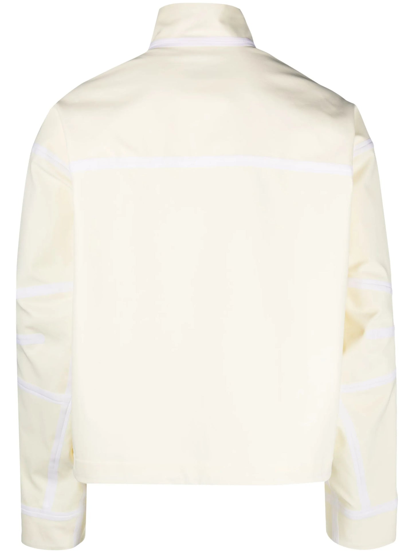high-neck zip-fastening jacket