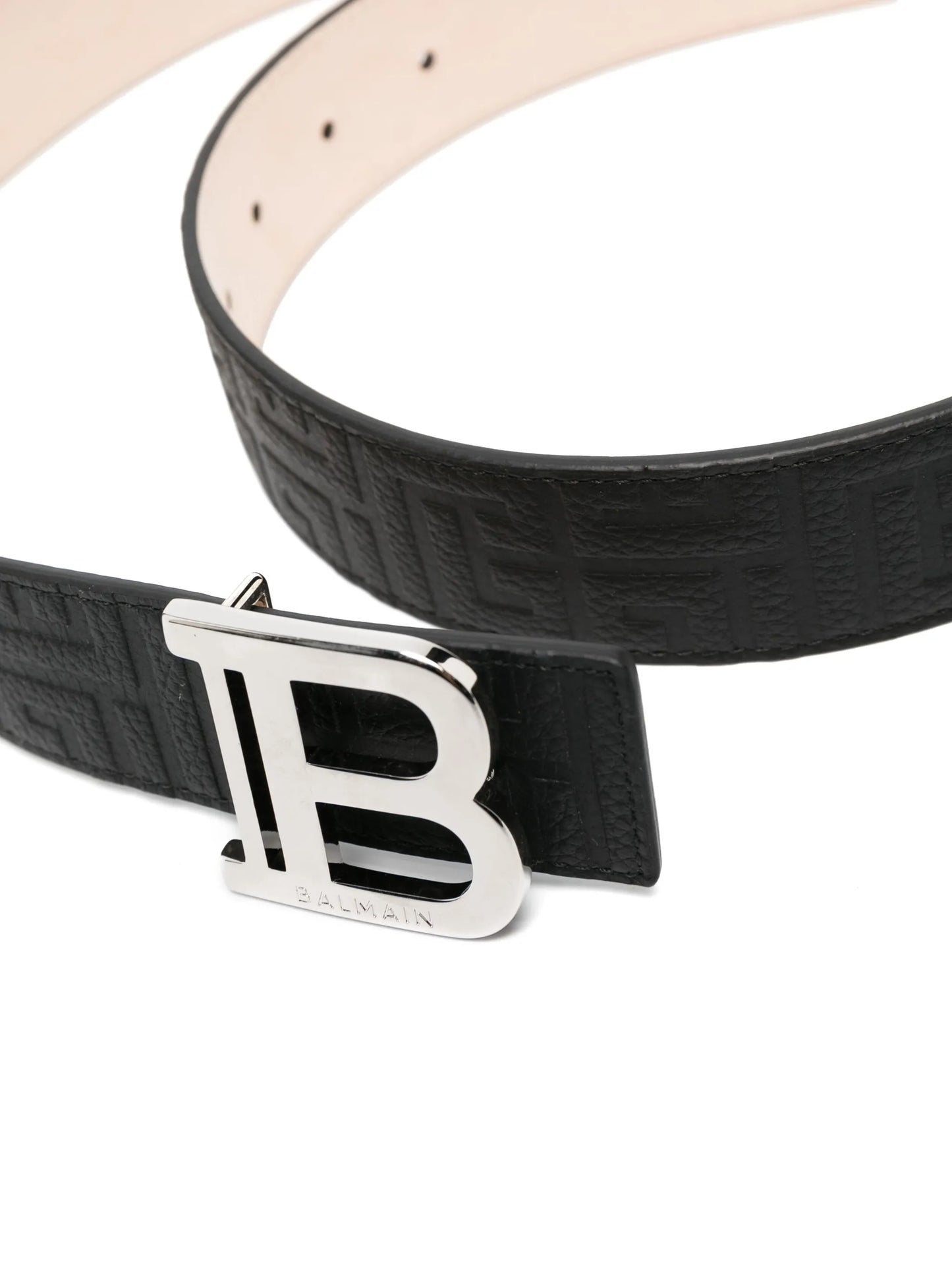 B-belt logo-plaque belt
