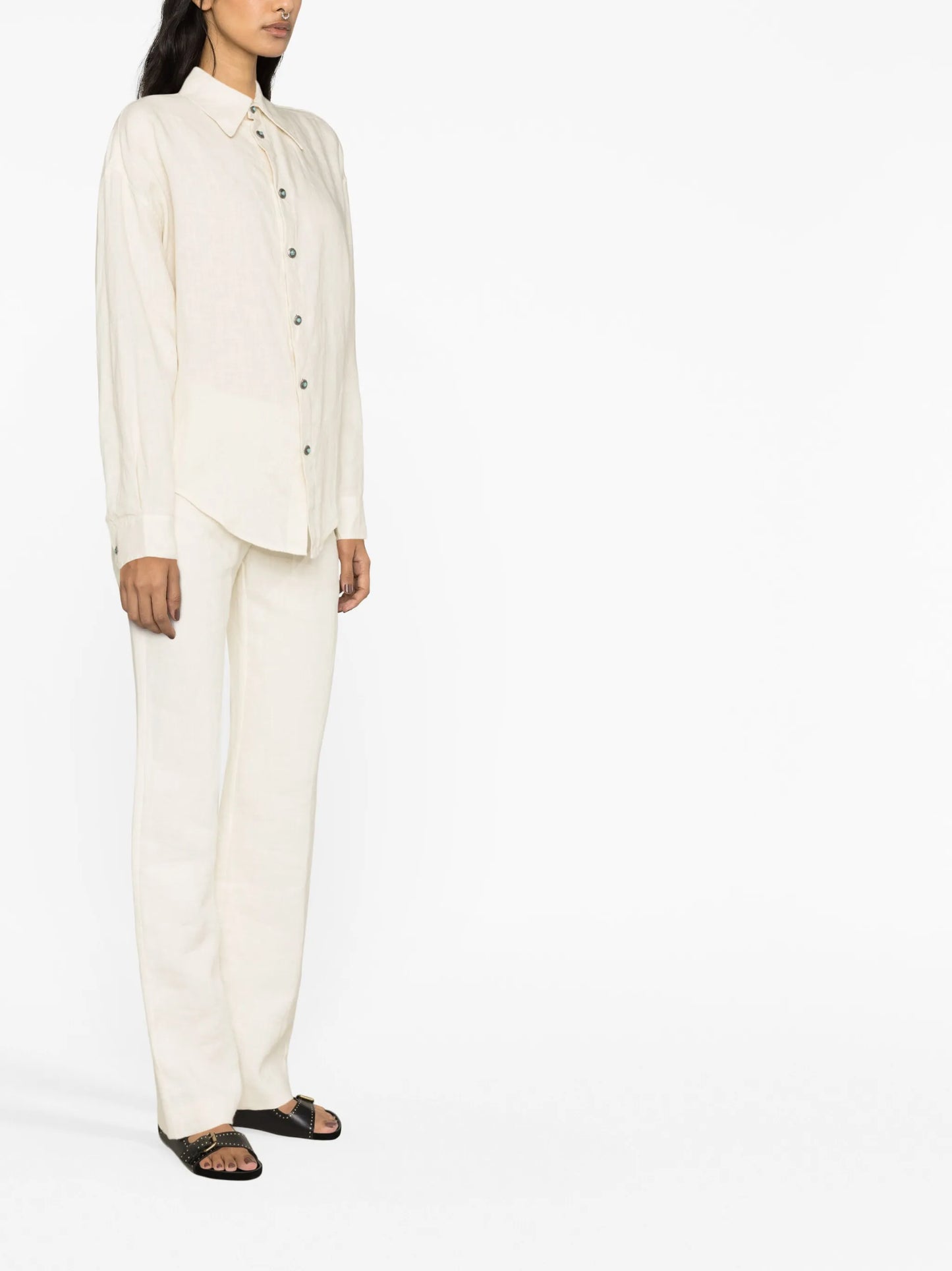Amy long-sleeved linen shirt