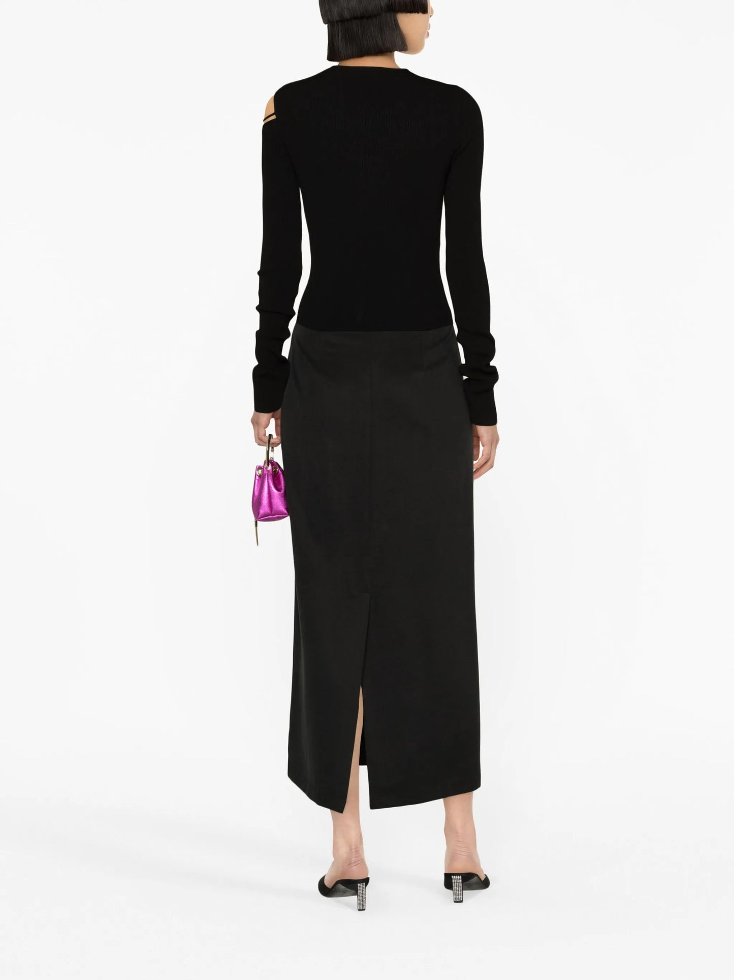 Georgia ribbed-knit top
