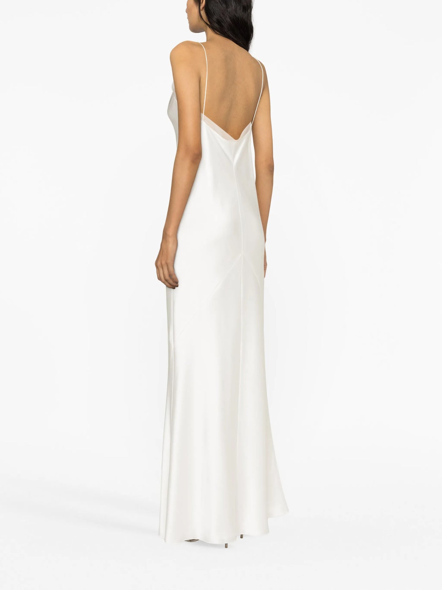 Lotus Flower silk maxi dress