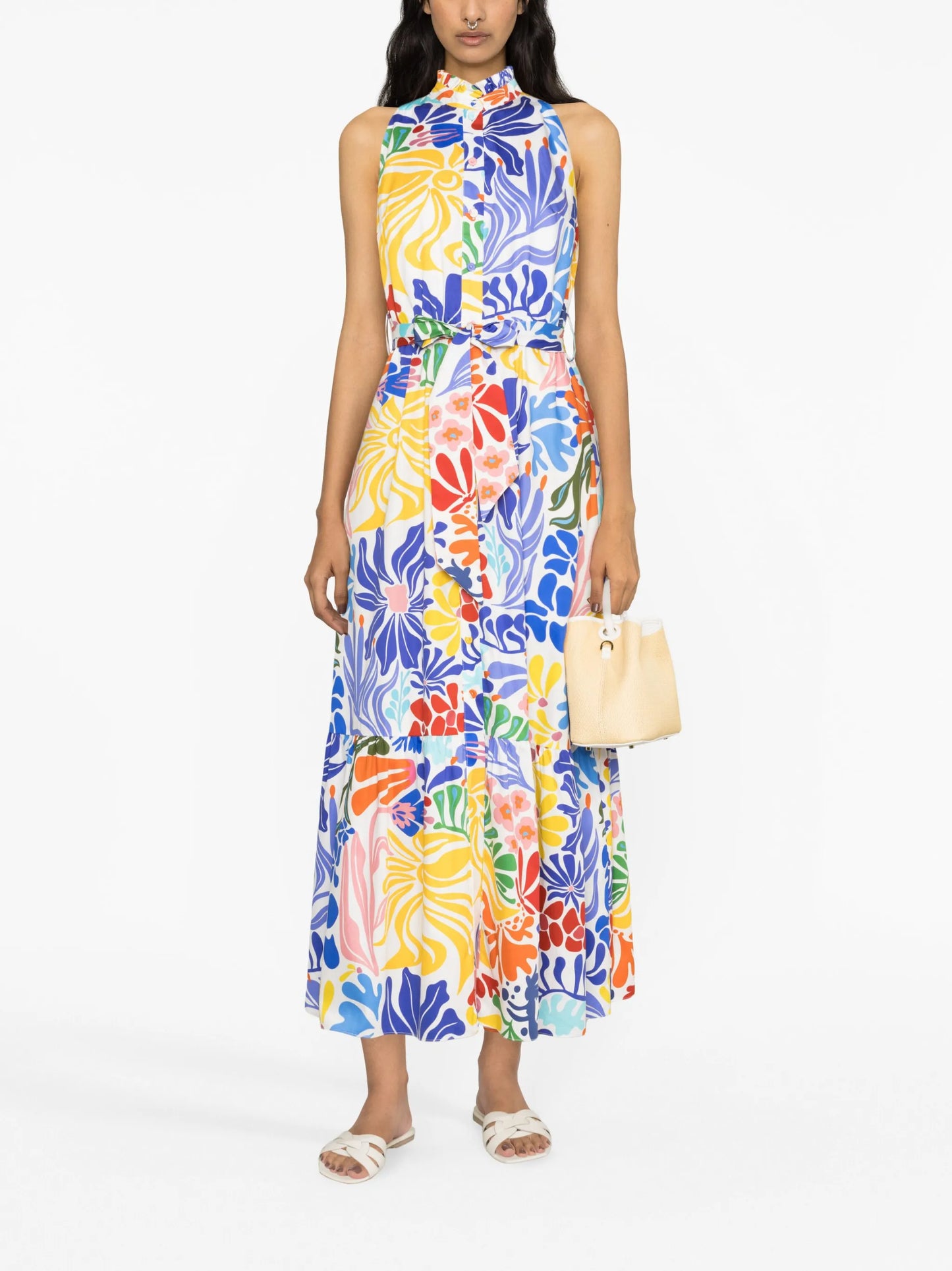 Biba printed cotton maxi dress