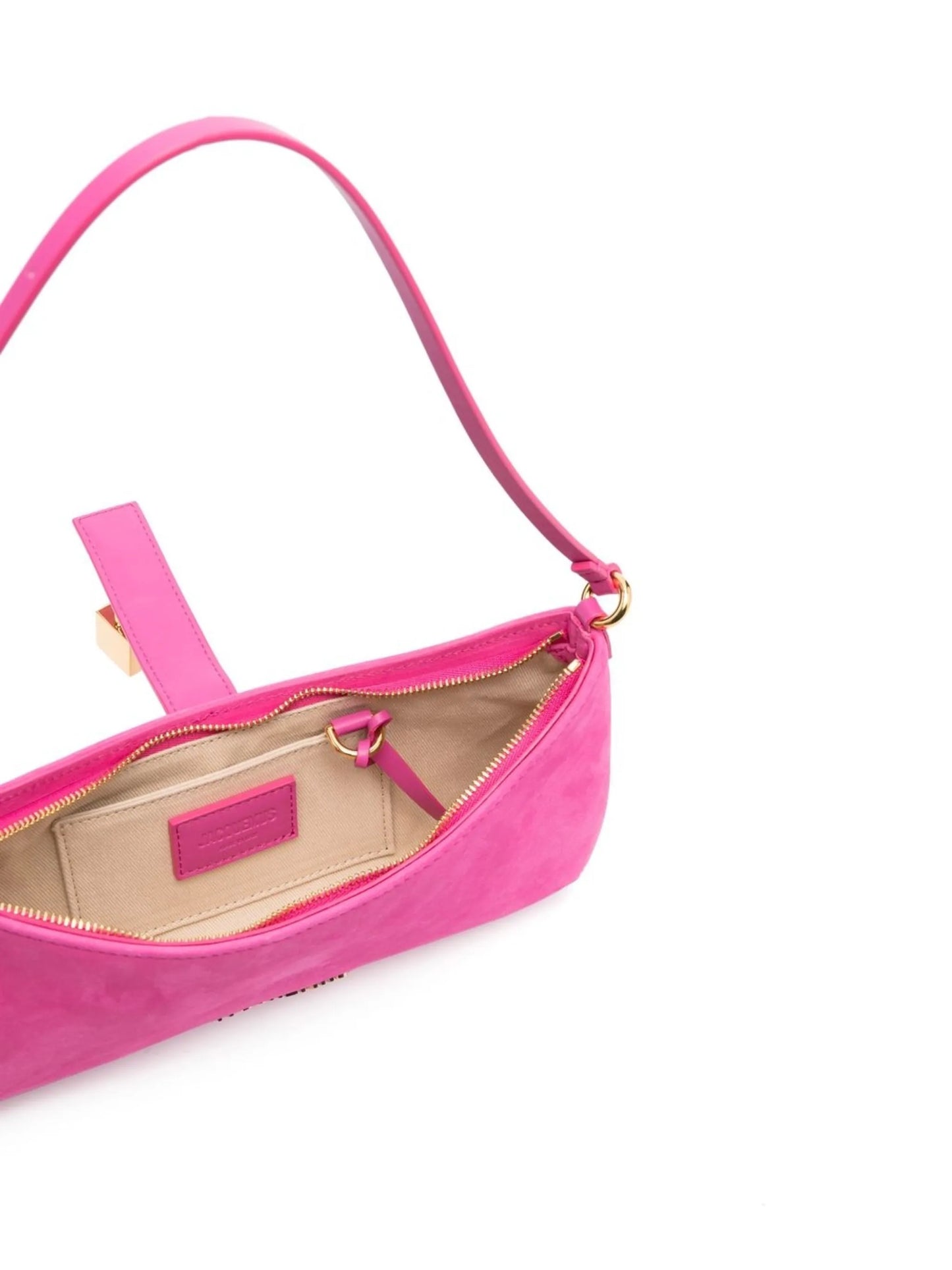 Le Bisou Cadenas suede shoulder bag