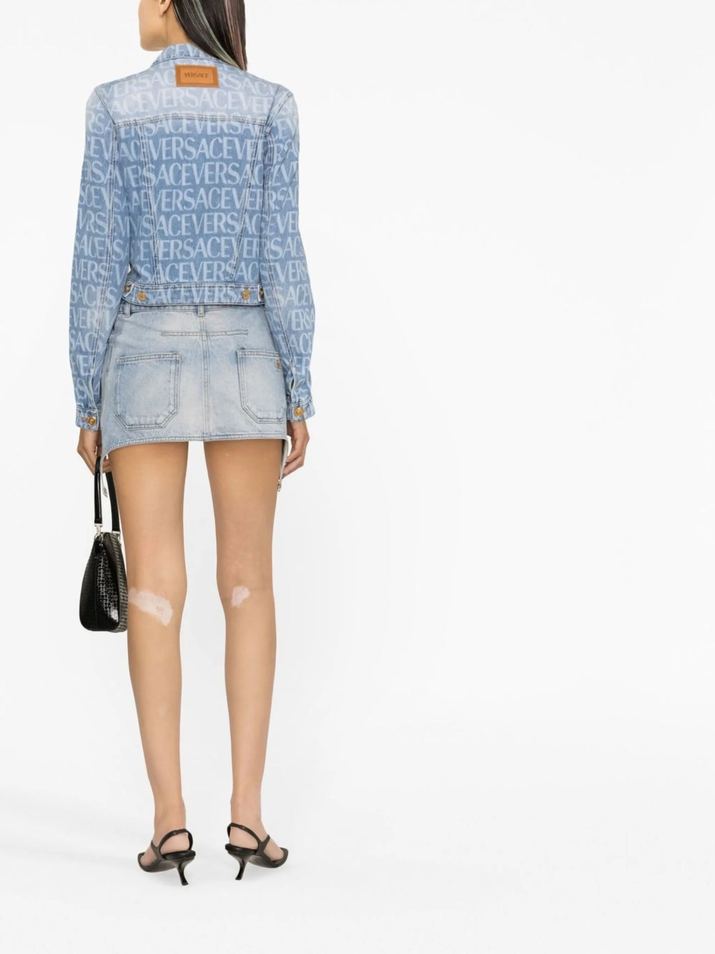 printed denim jacket