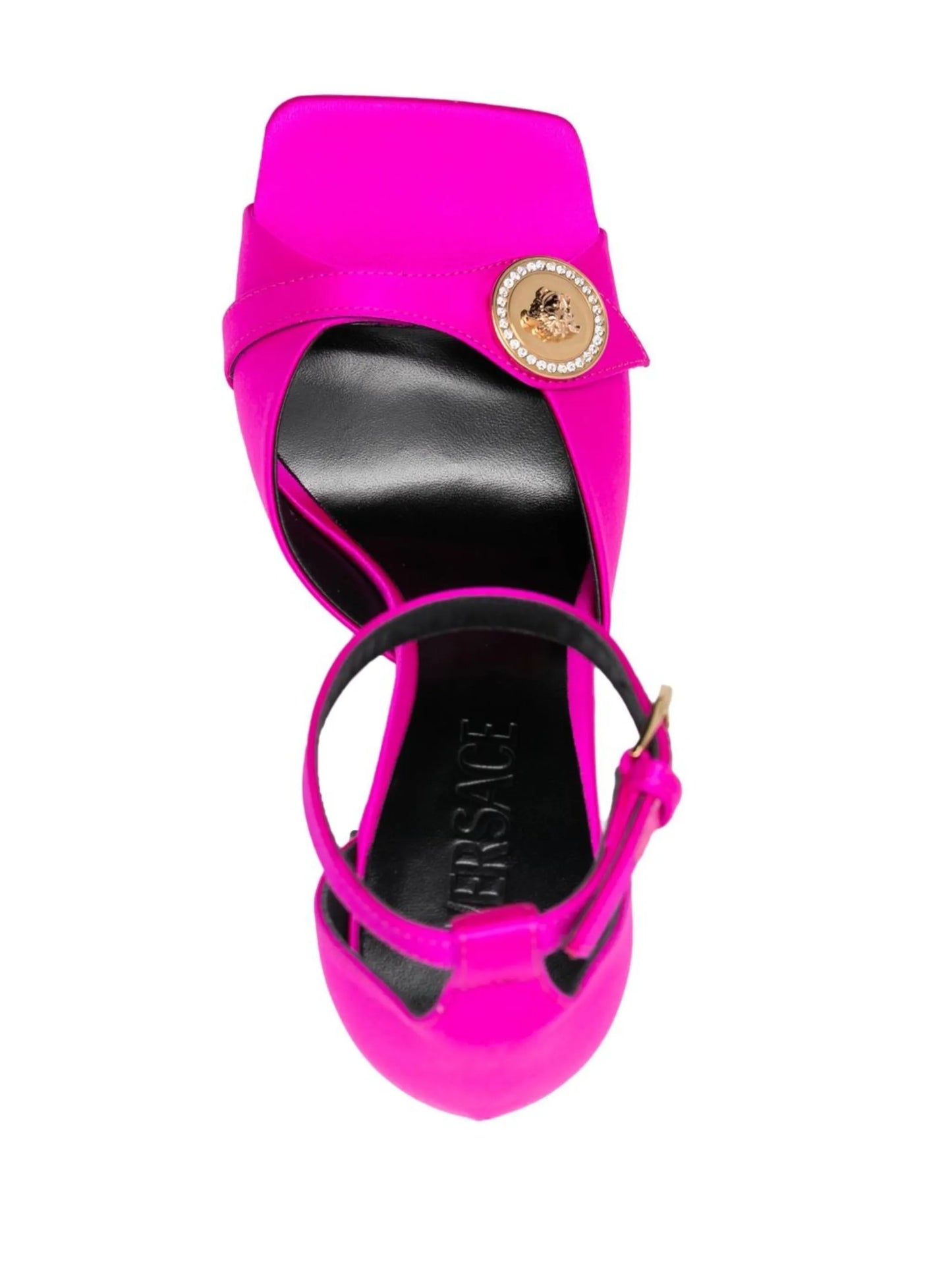 Medusa 110mm satin sandals