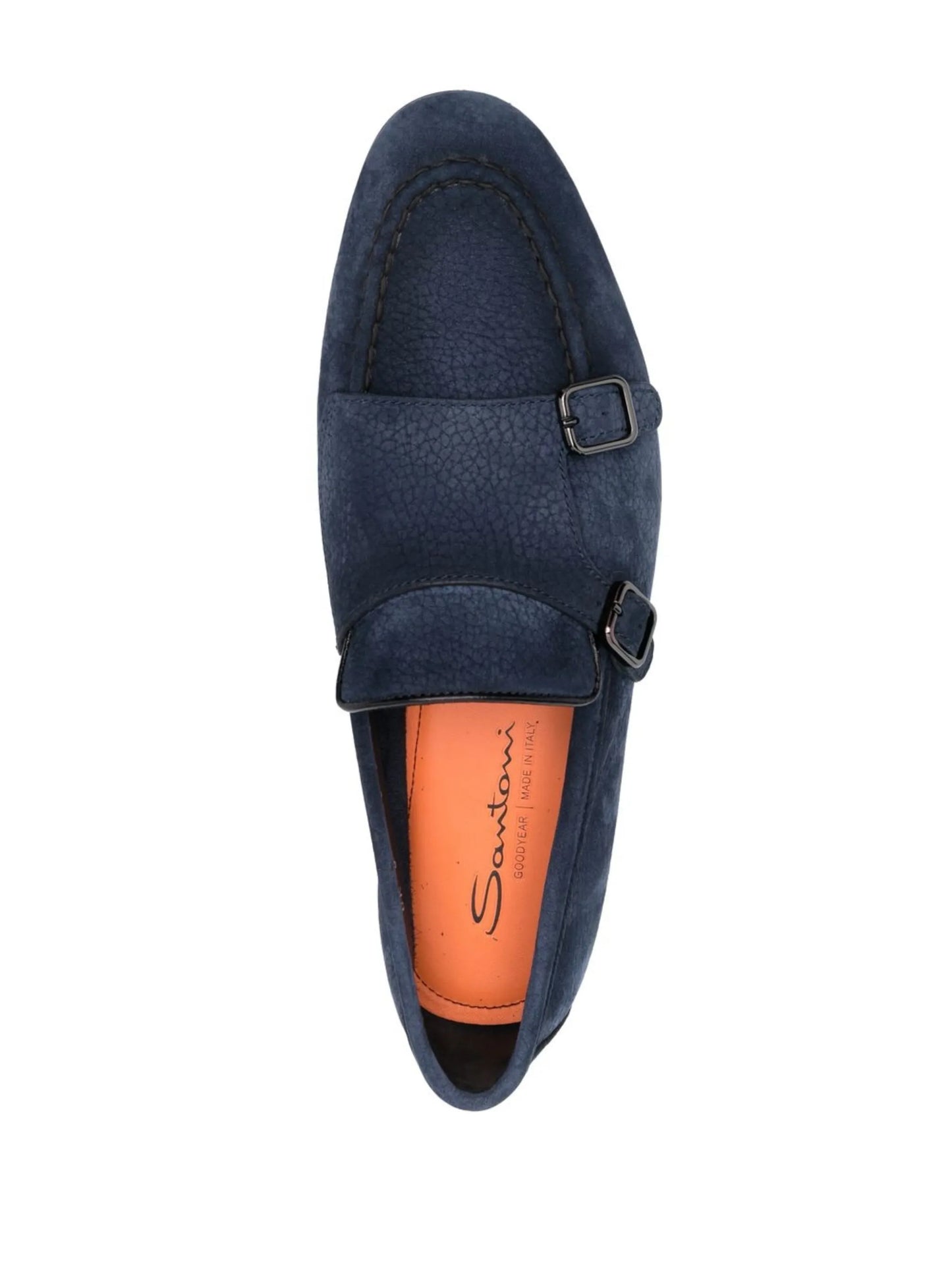 suede-leather monk shoes
