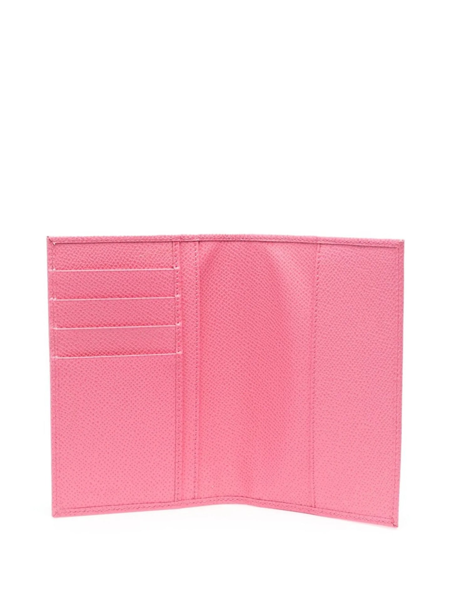 logo-plaque leather wallet