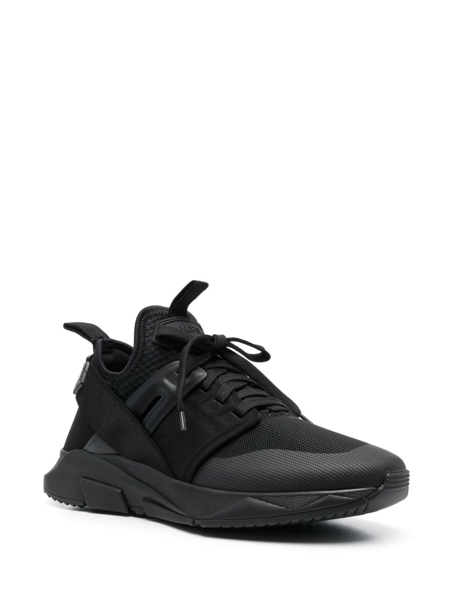 logo-patch lace-up sneakers