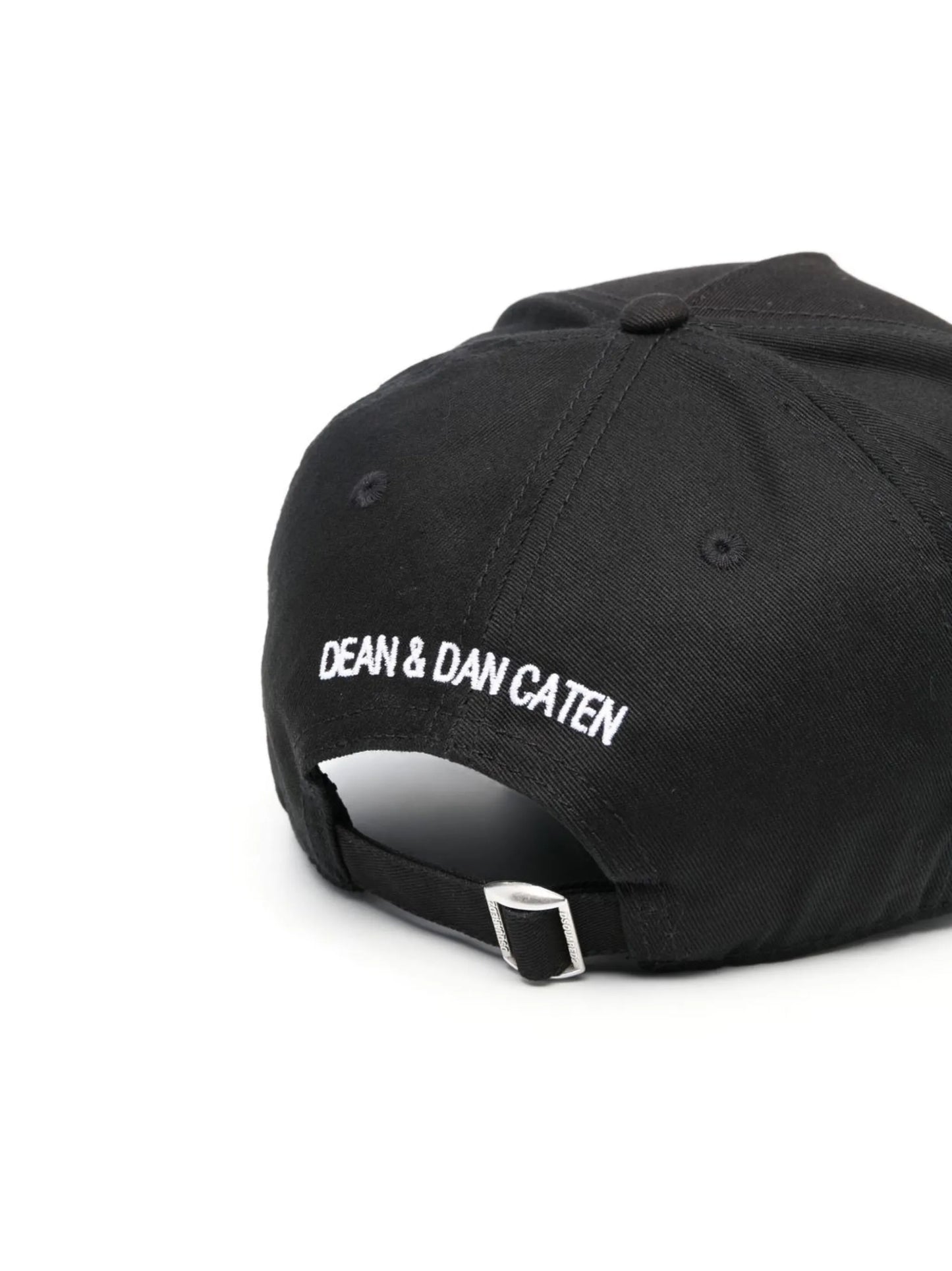 Icon-embroidered cotton baseball cap