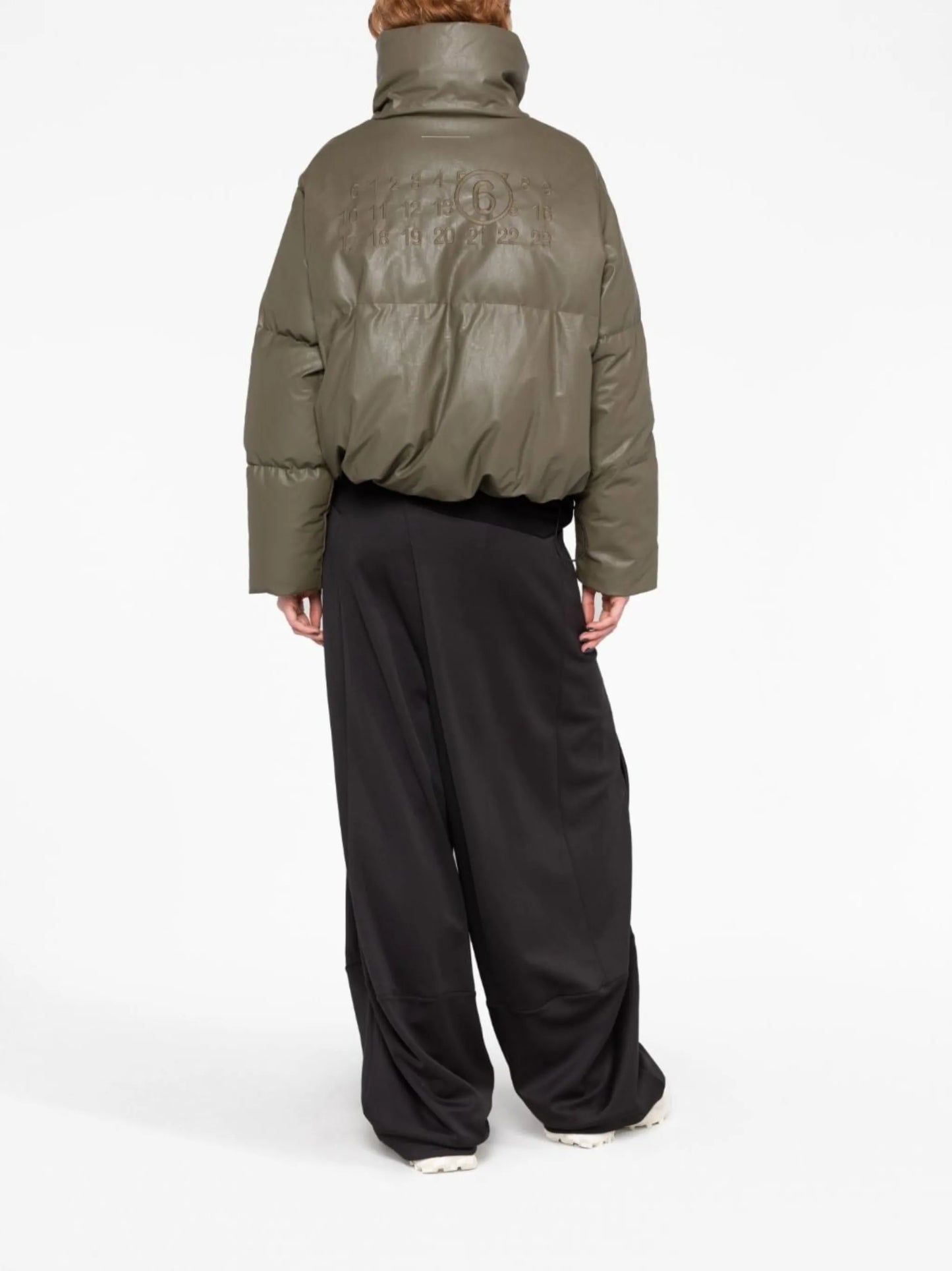 cropped padded down jacket