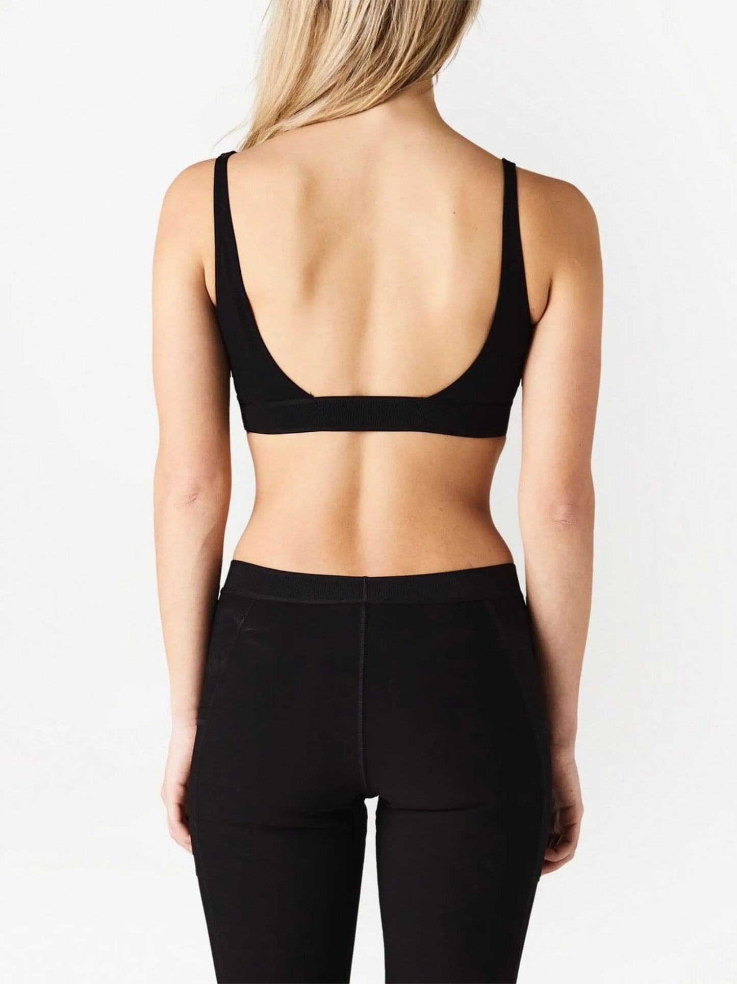 Signature logo-tape bralette