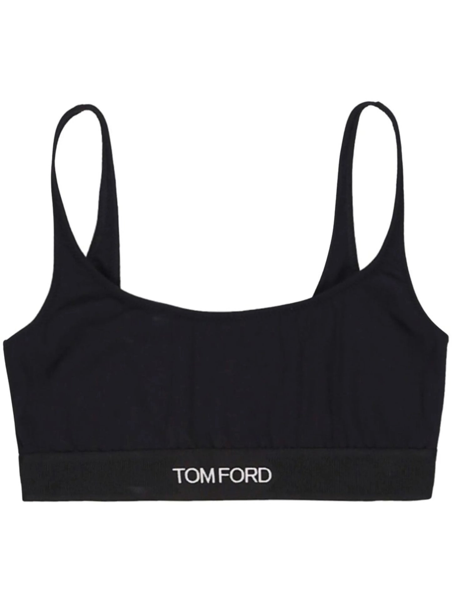 Signature logo-tape bralette