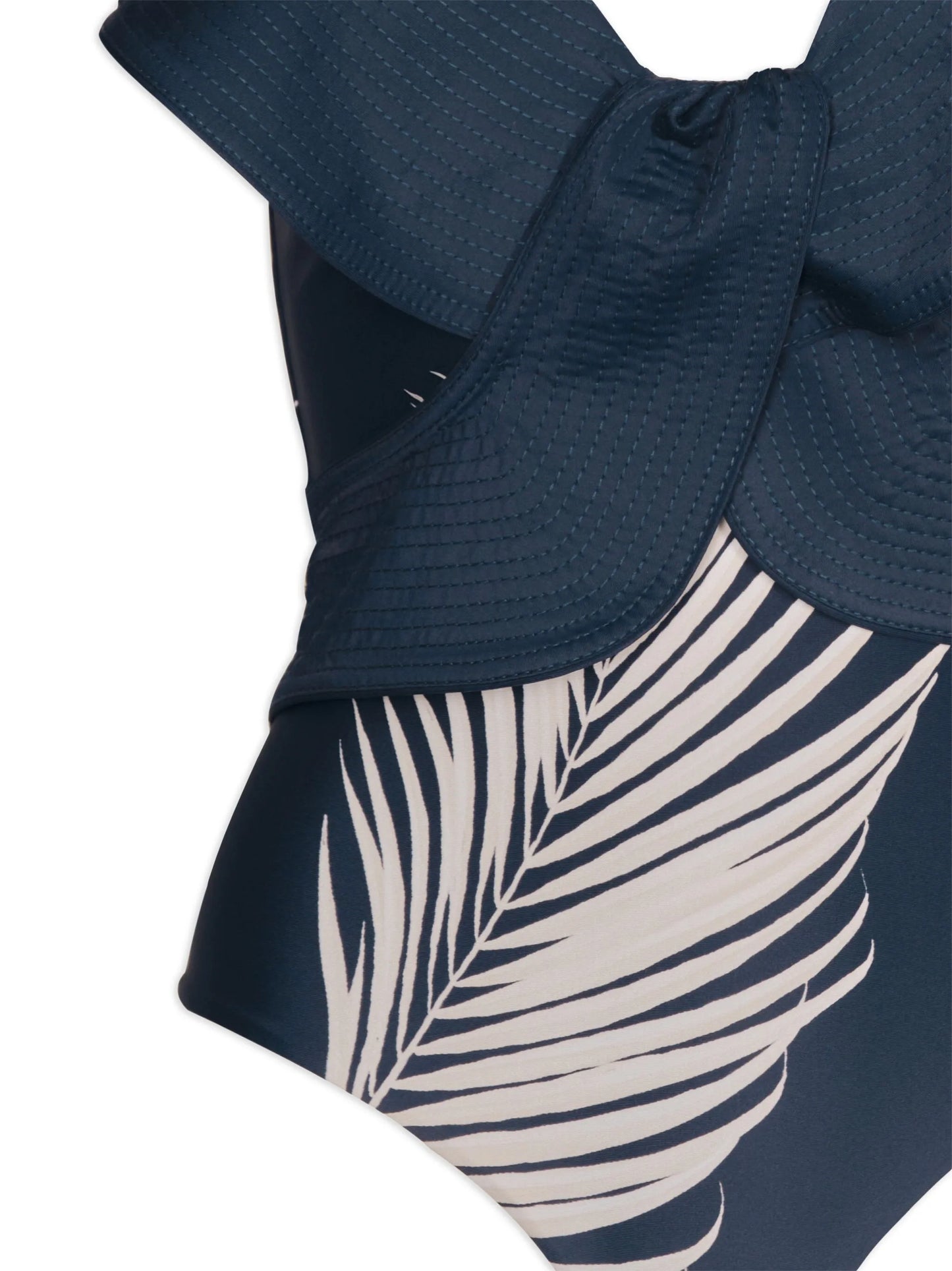 Navegando Ando leaf-print swimsuit