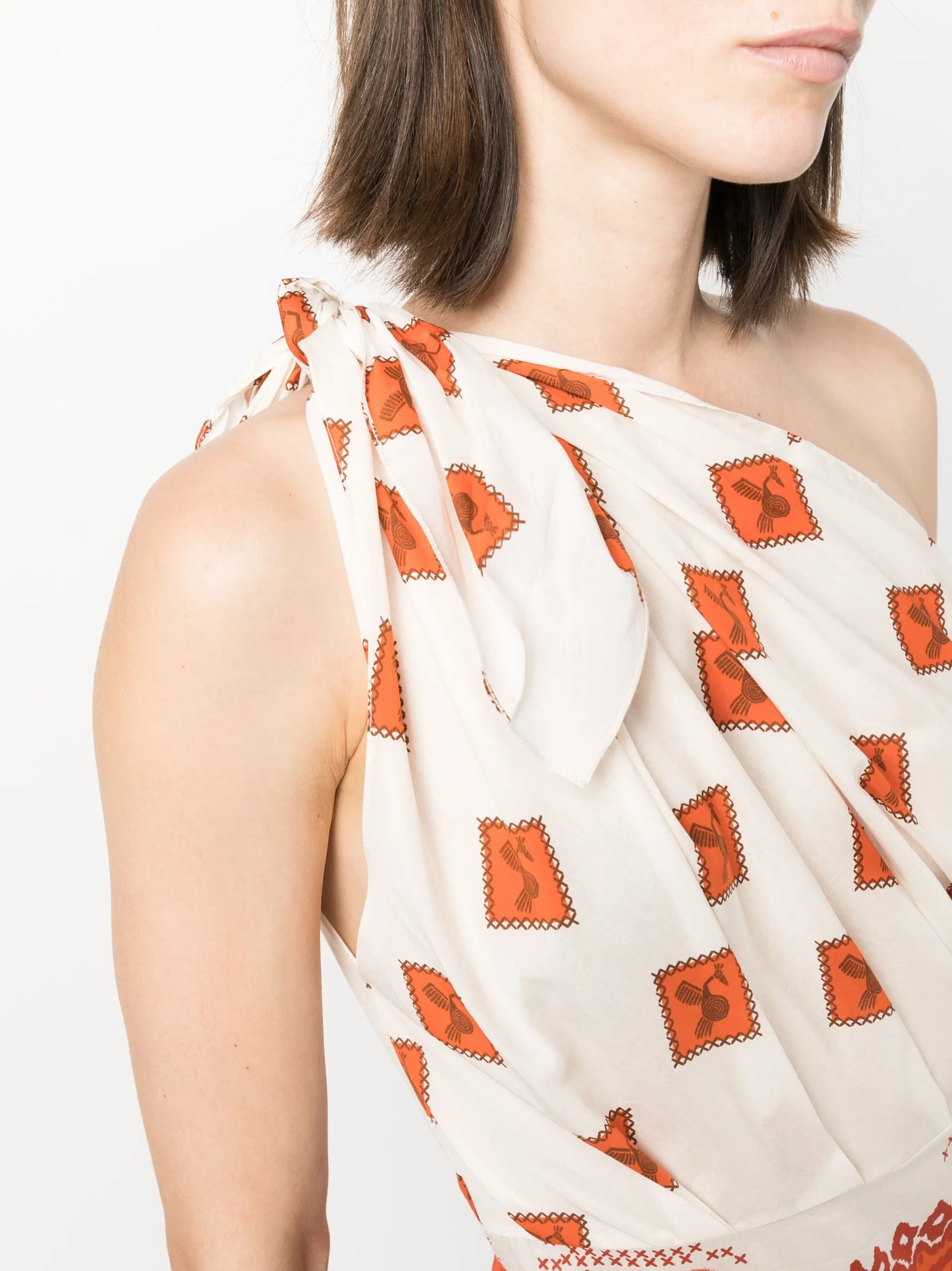 Moon Andean one-shoulder dress
