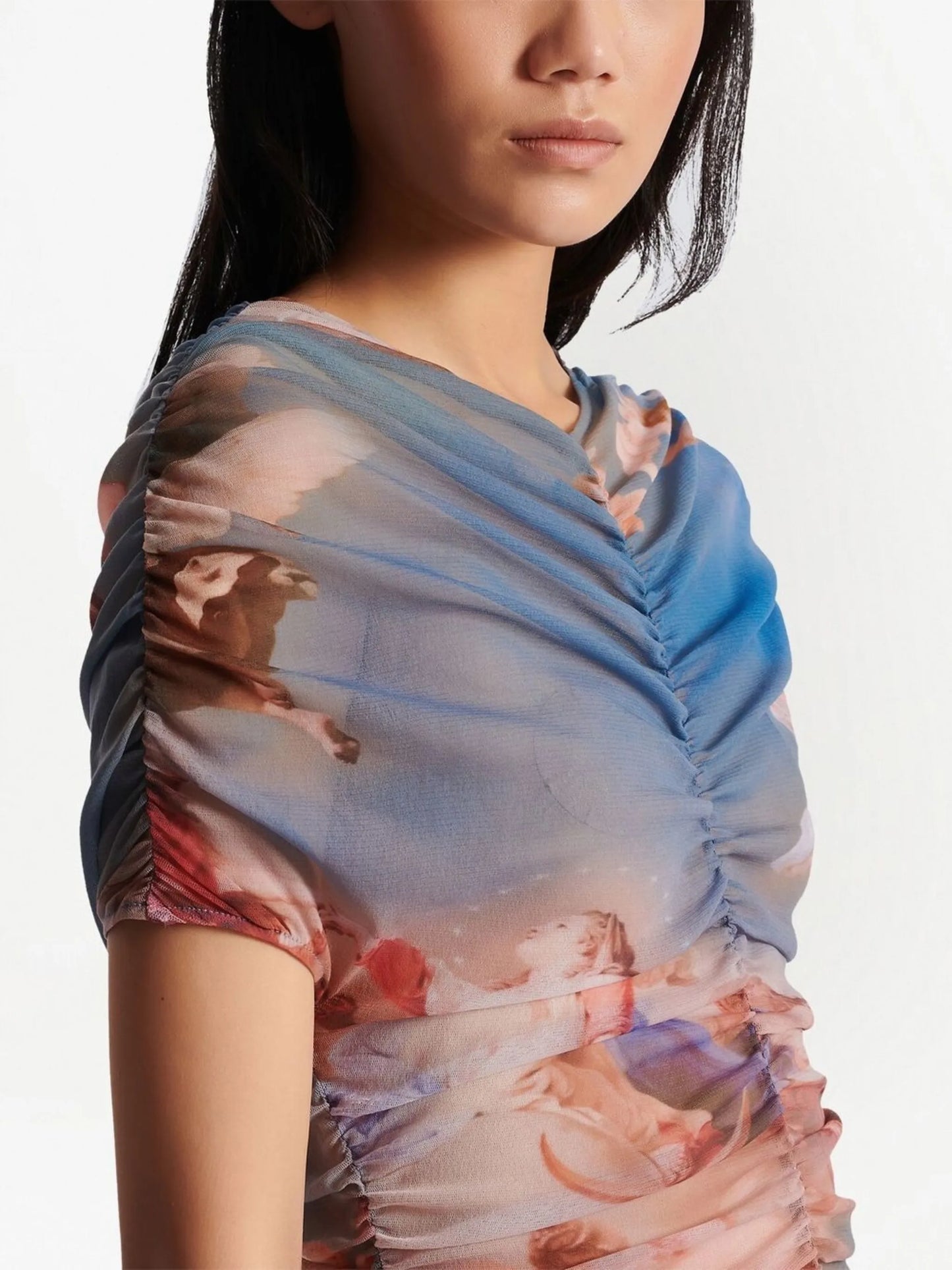 abstract tulle dress