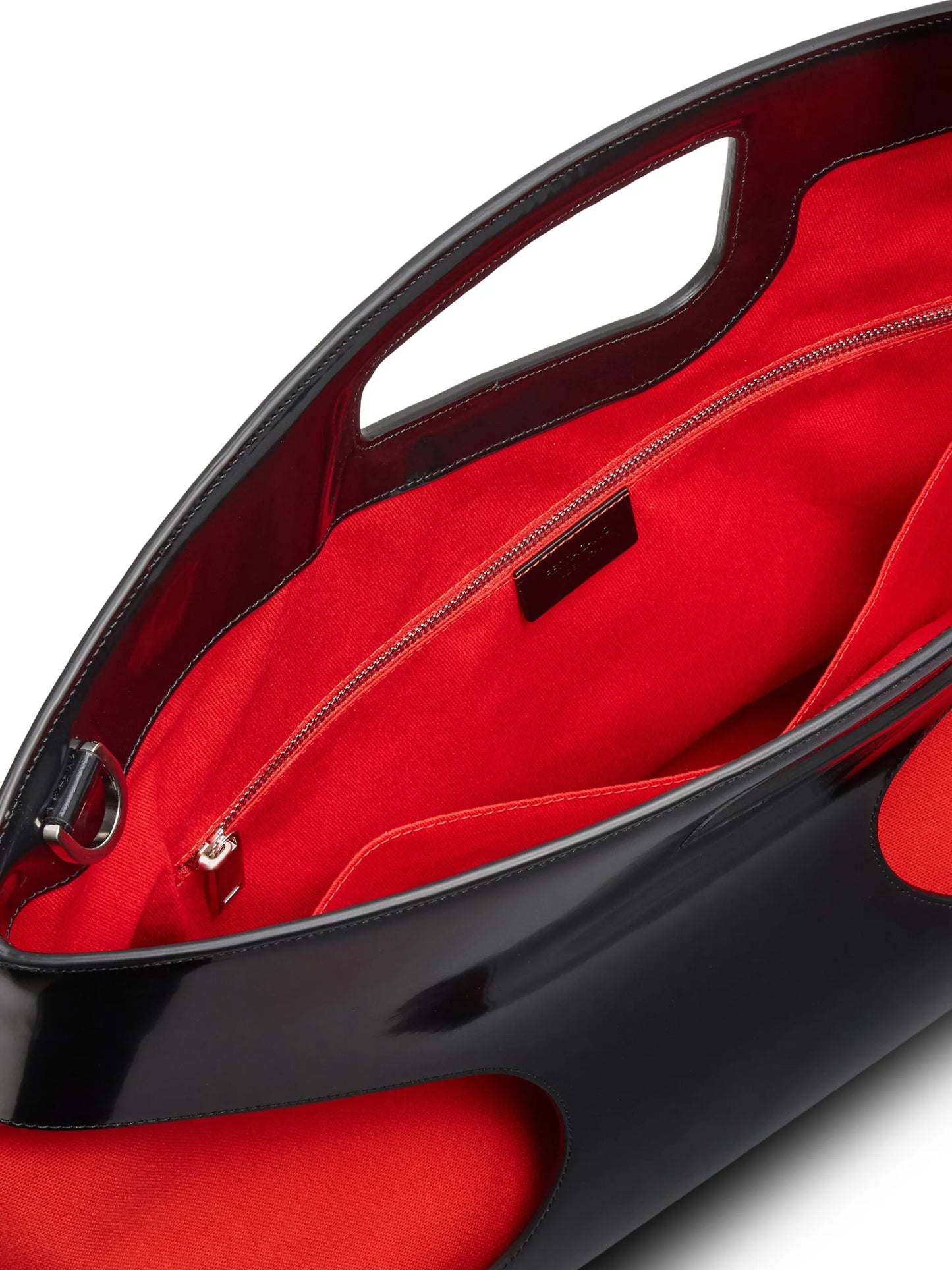 cut-out top handle bag