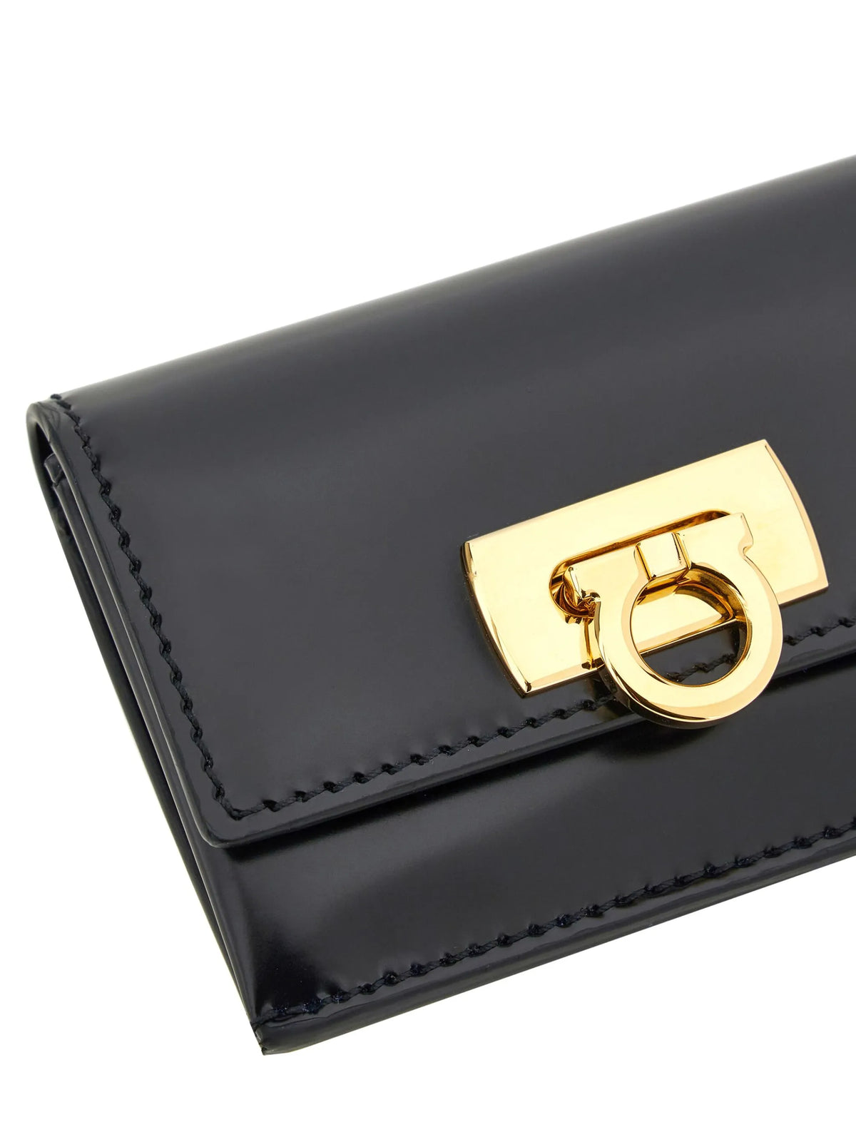 Gancini leather cardholder