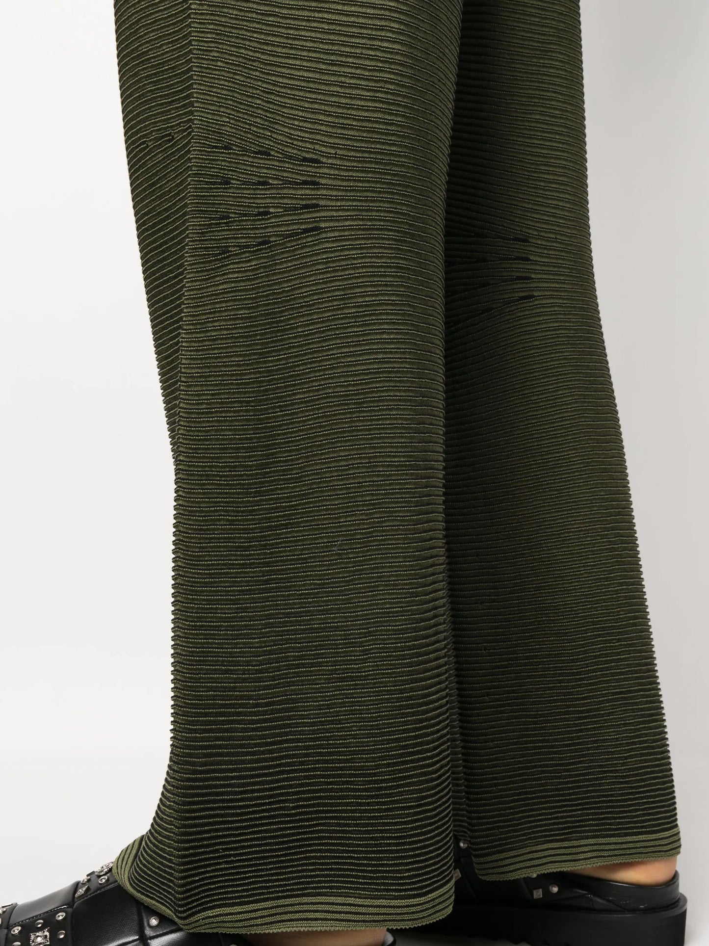 Japanese Paper ribbed-knit trousers
