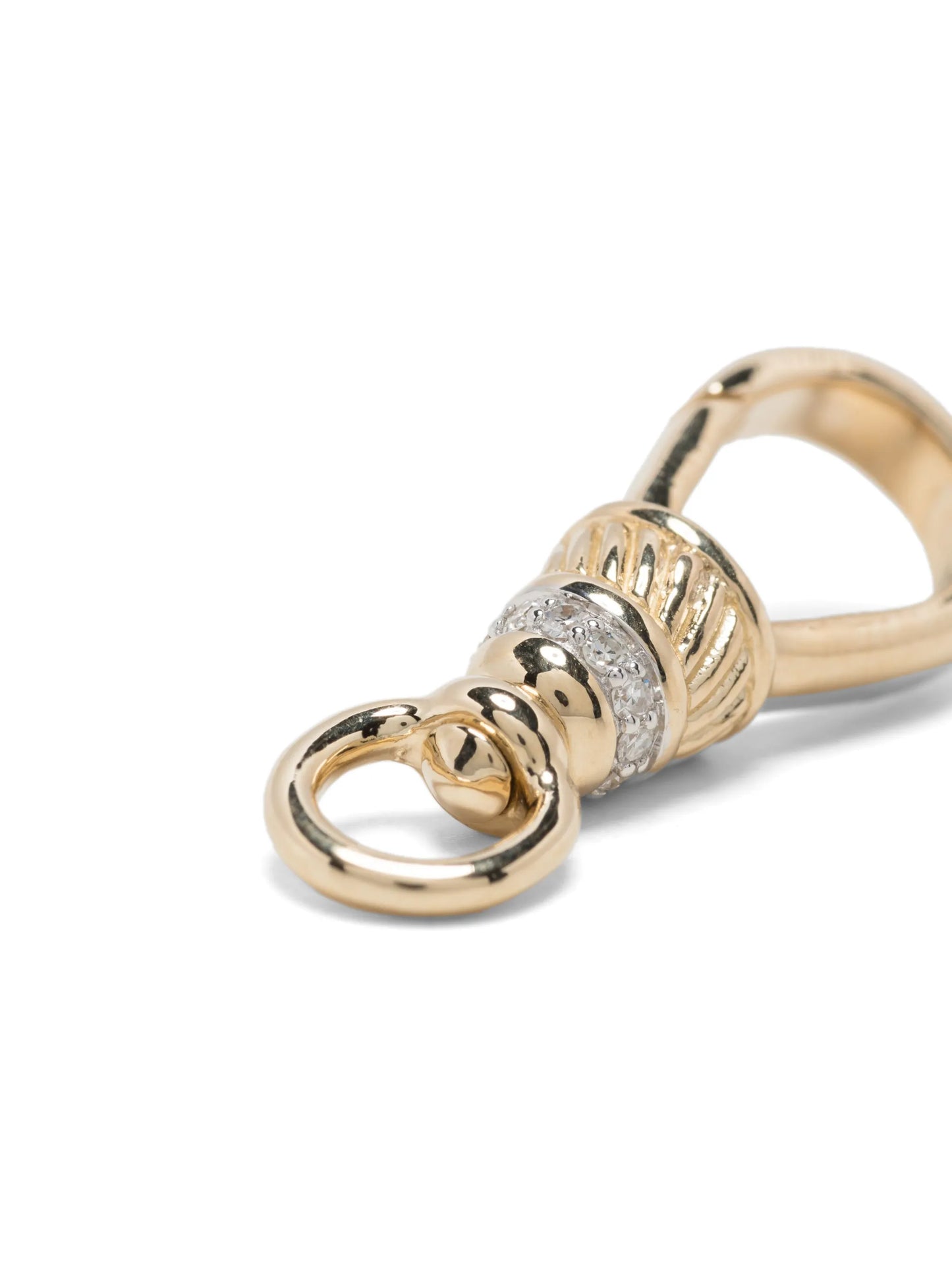 14kt yellow gold Albert Clip diamond charm