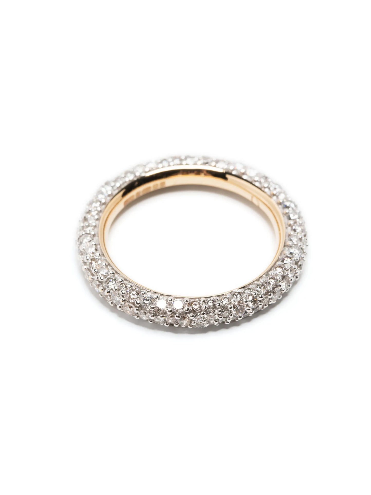 14kt yellow gold diamond eternity ring