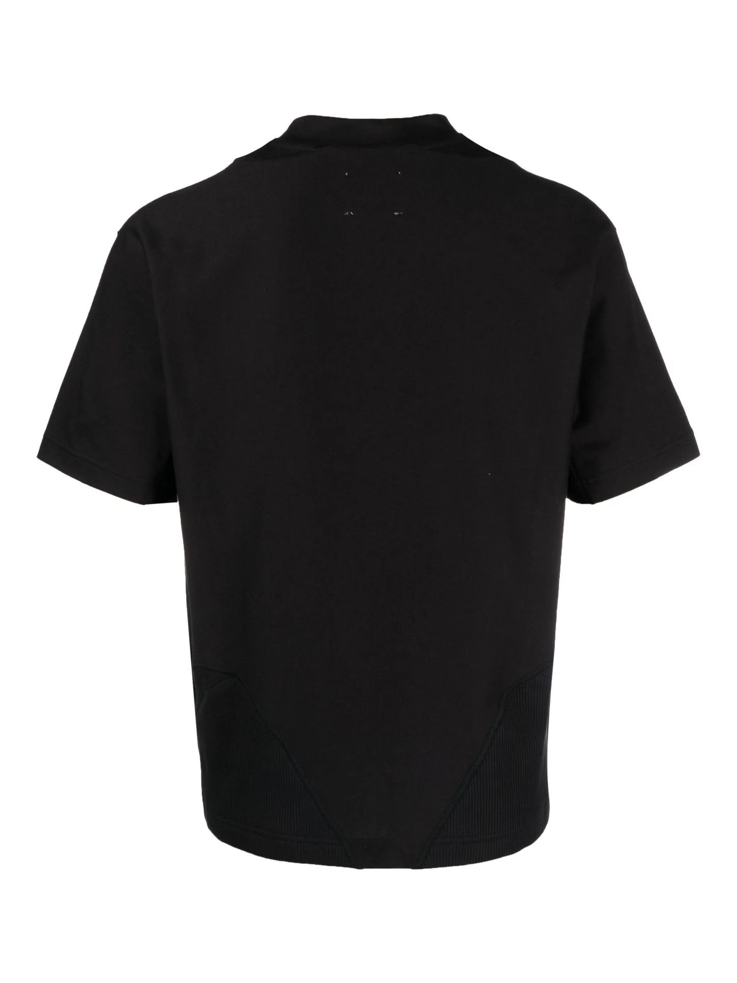 panelled short-sleeve T-shirt