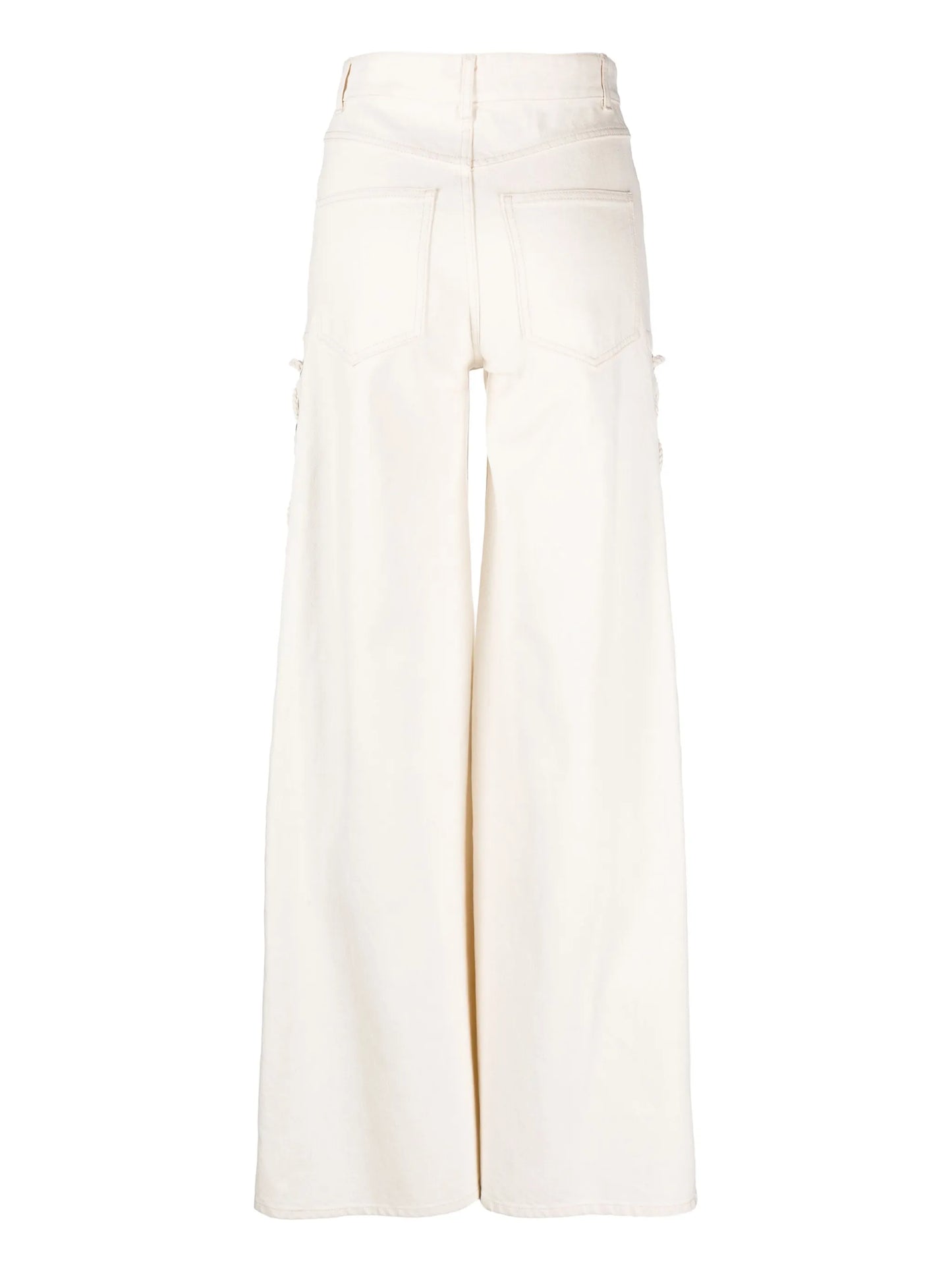 Rave eyelet-embellished wide-leg jeans