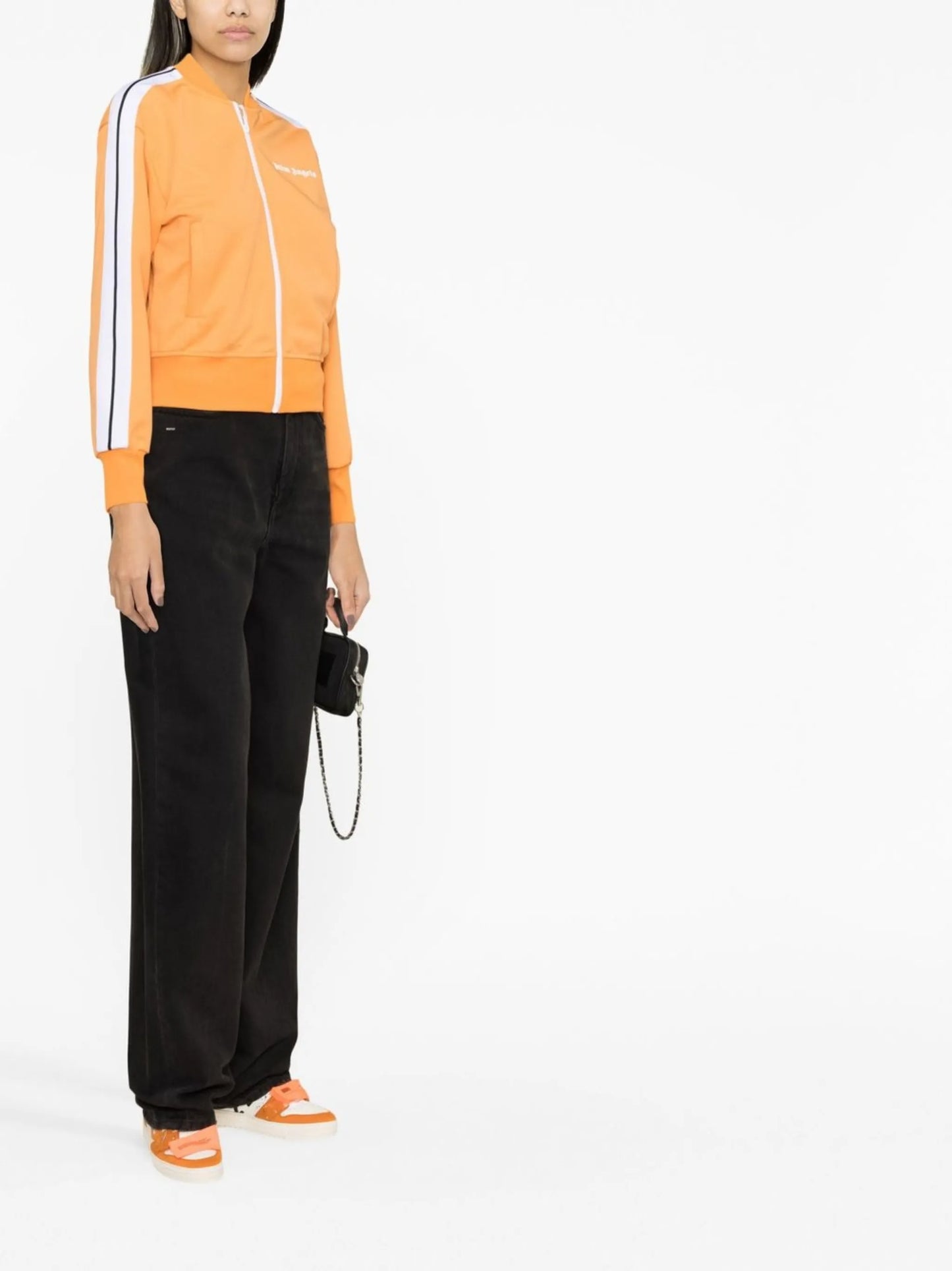 logo-print zip-up sweatshirt