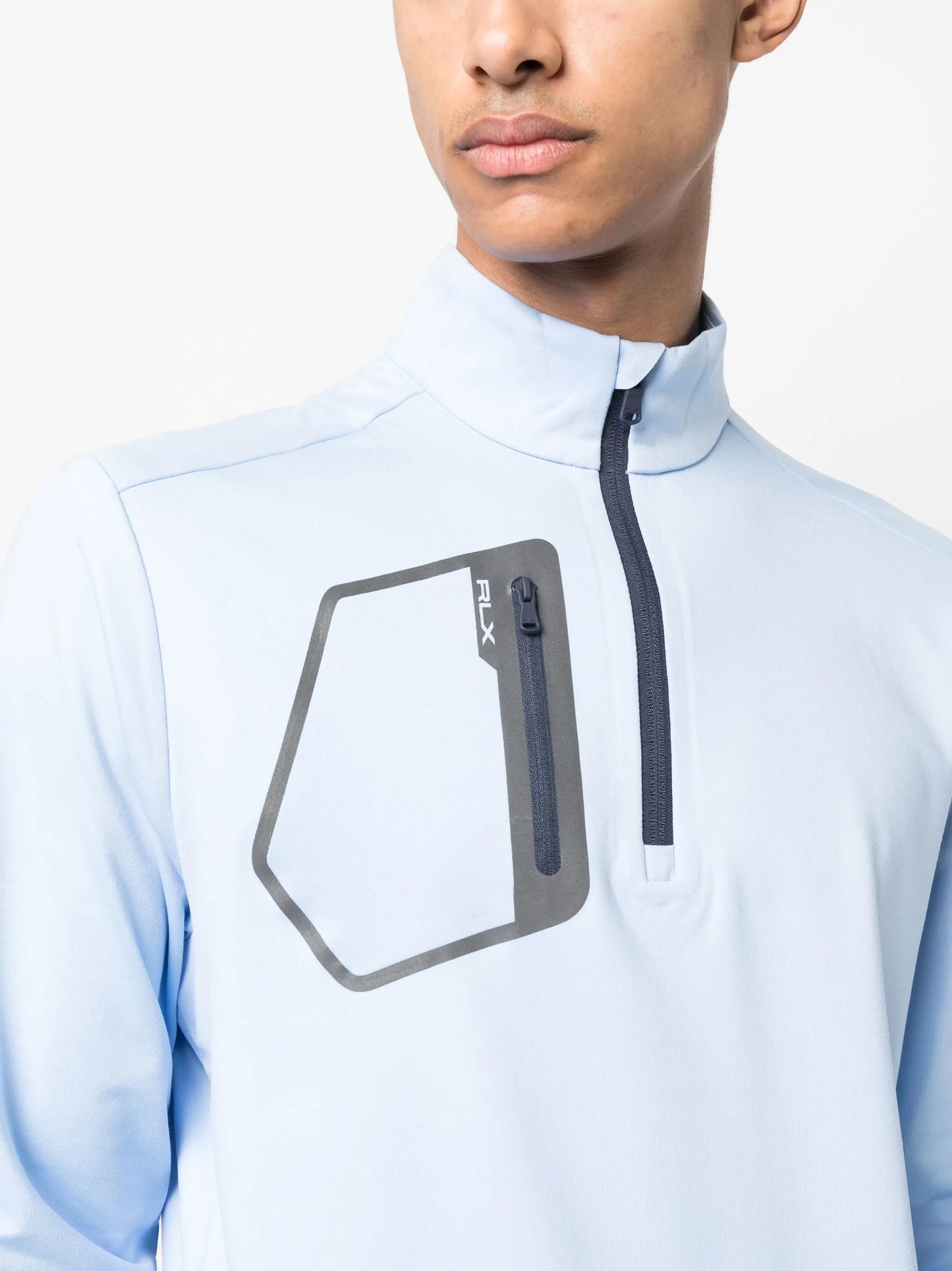 logo-print performance sweatshirt
