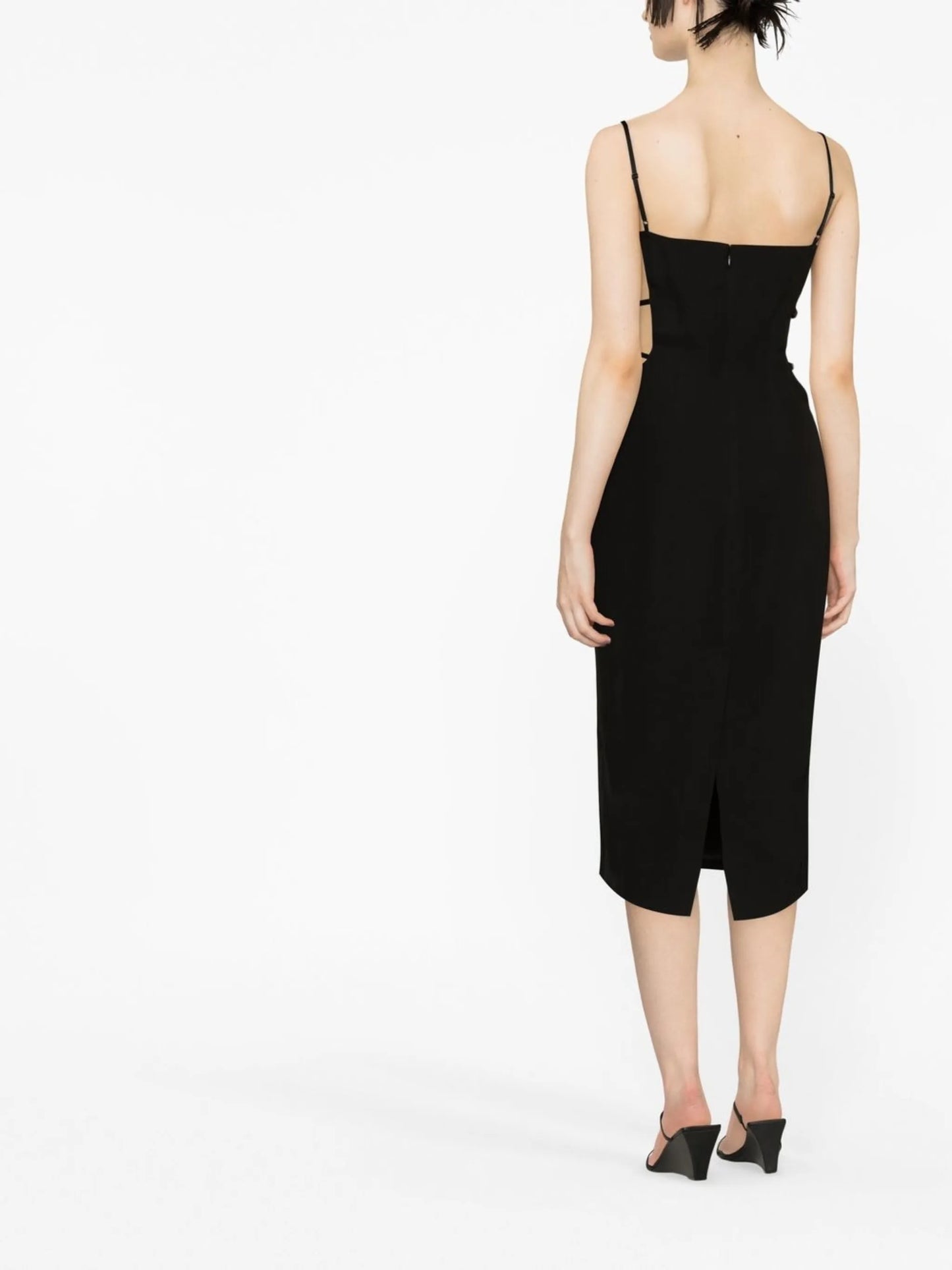 square-neck tercel dress