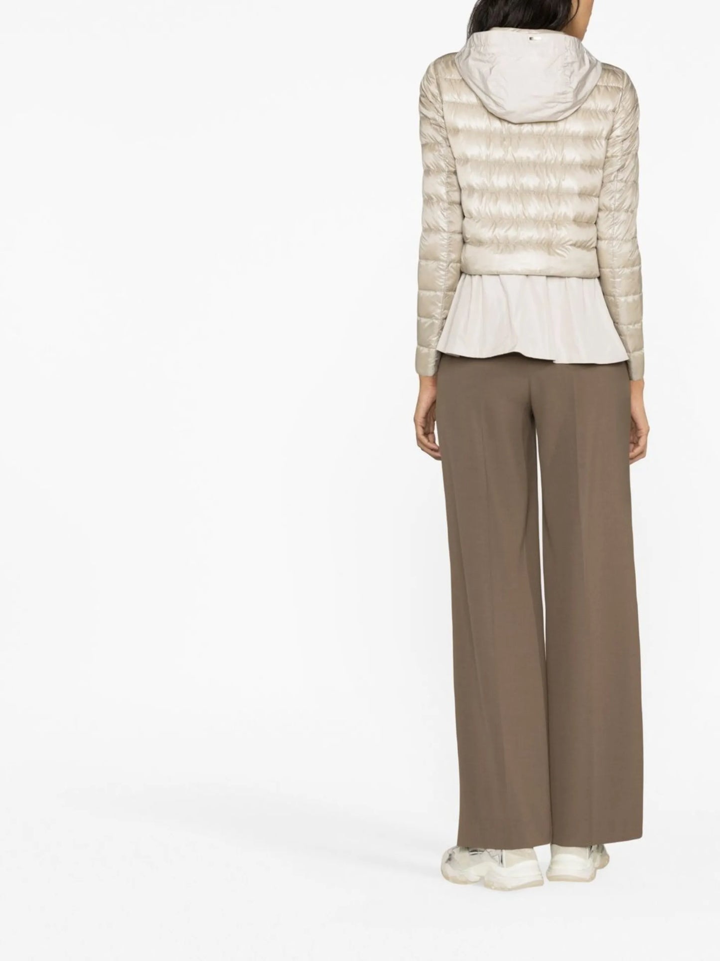 peplum puffer jacket