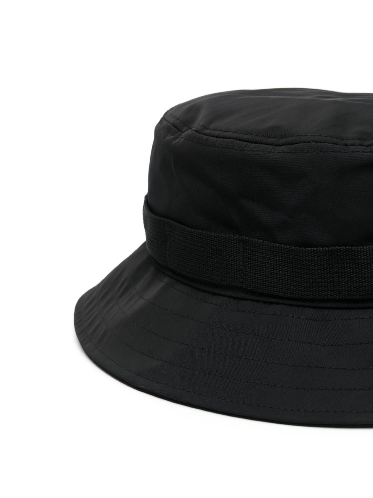 side logo-patch detail bucket hat
