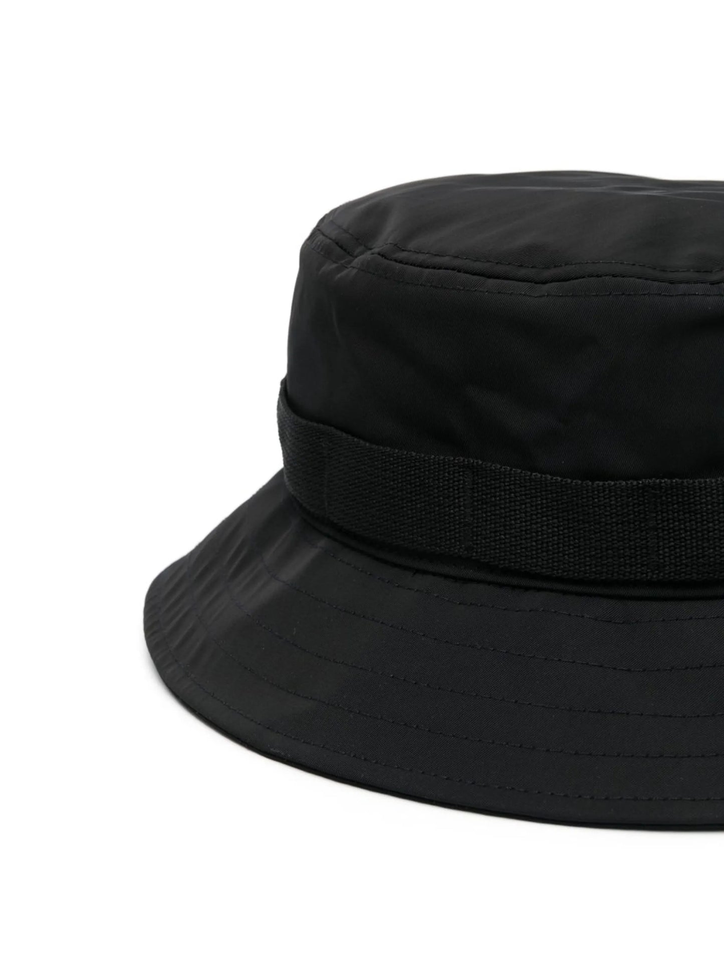 side logo-patch detail bucket hat