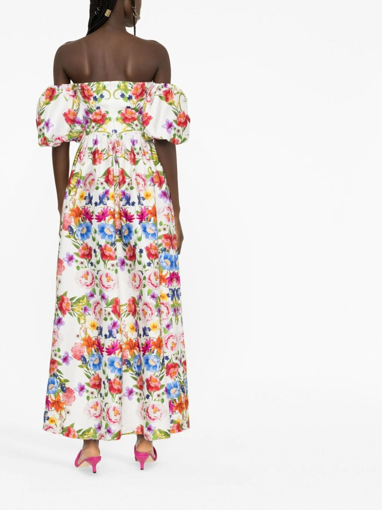 Juliet off-shoulder puff-sleeve dress