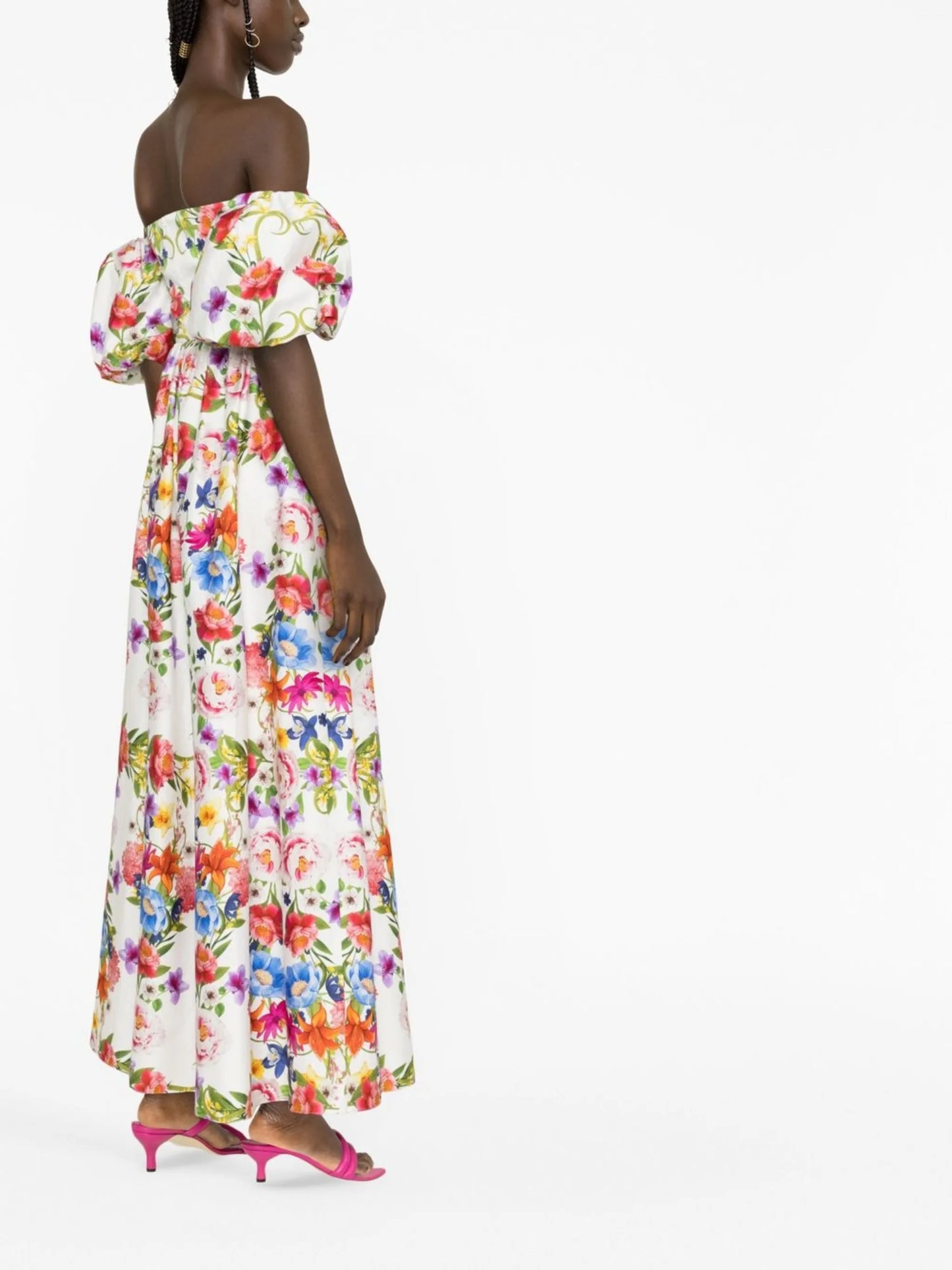 Juliet off-shoulder puff-sleeve dress