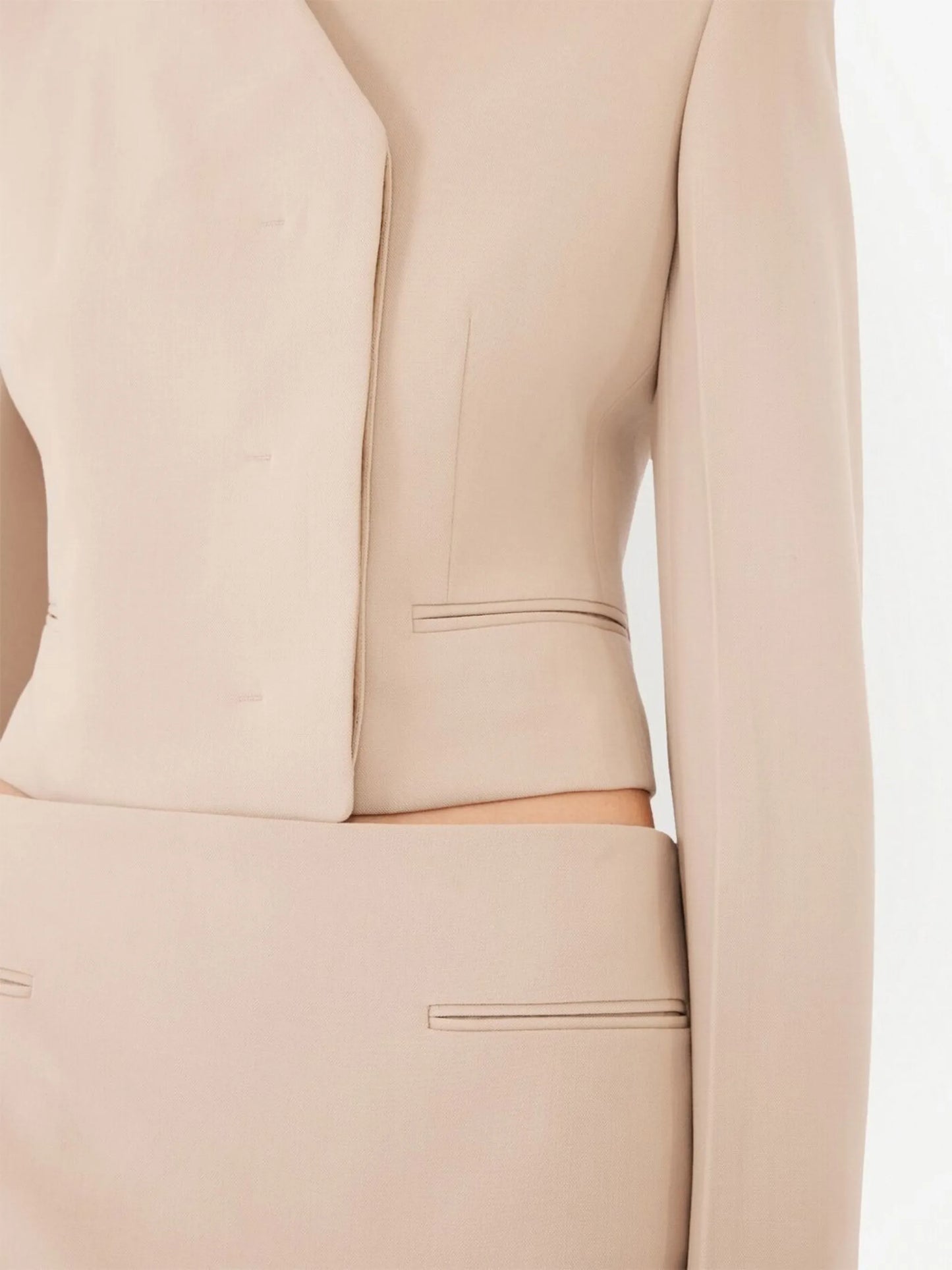 asymmetric fitted blazer