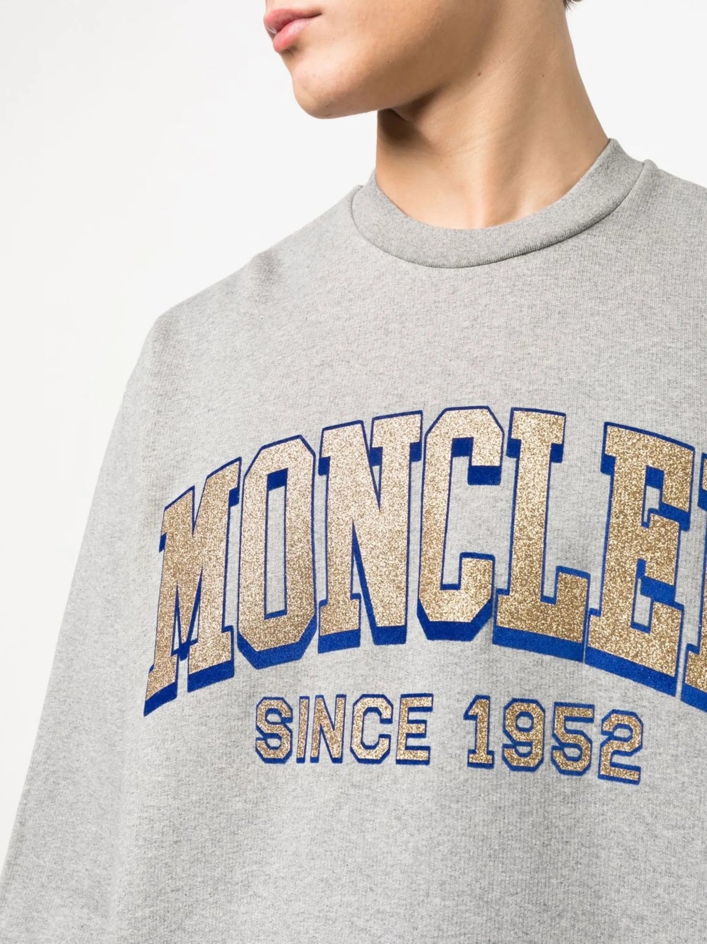 logo-print crew-neck jumper
