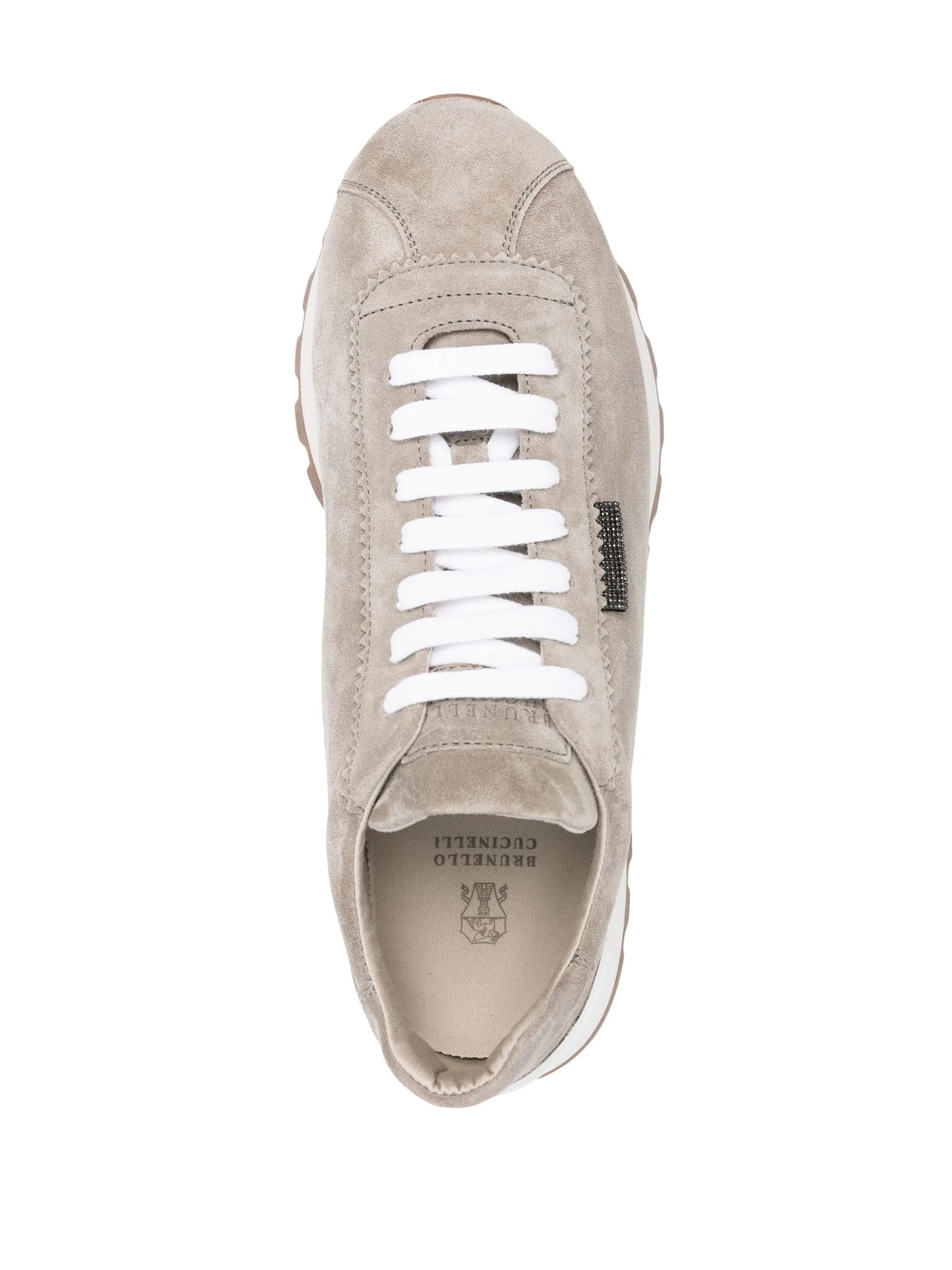 lace-up suede sneakers