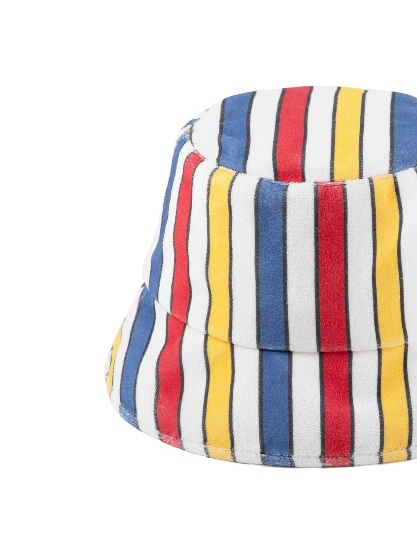 stripe-pattern bucket hat
