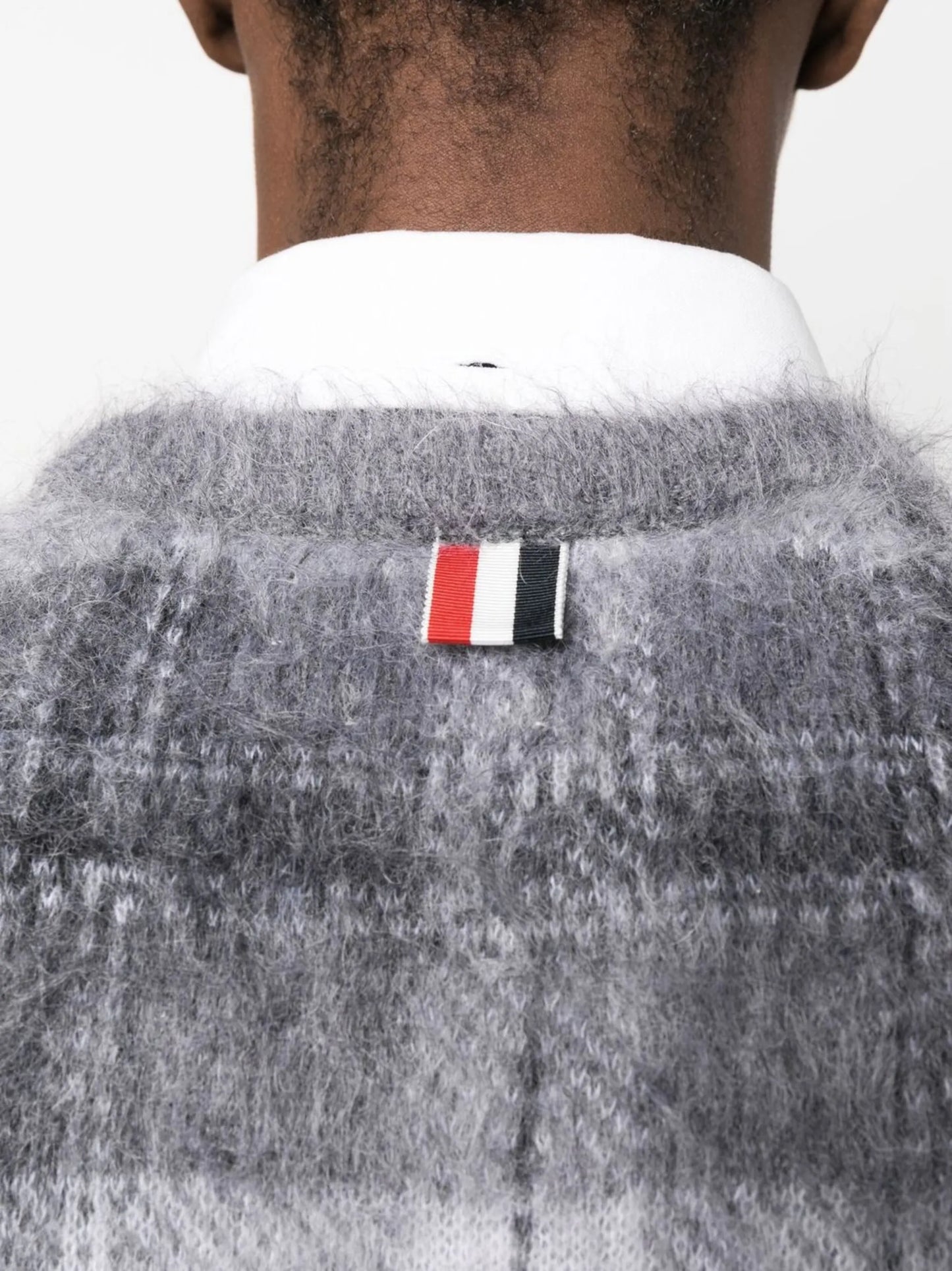 textured tartan patter jumper