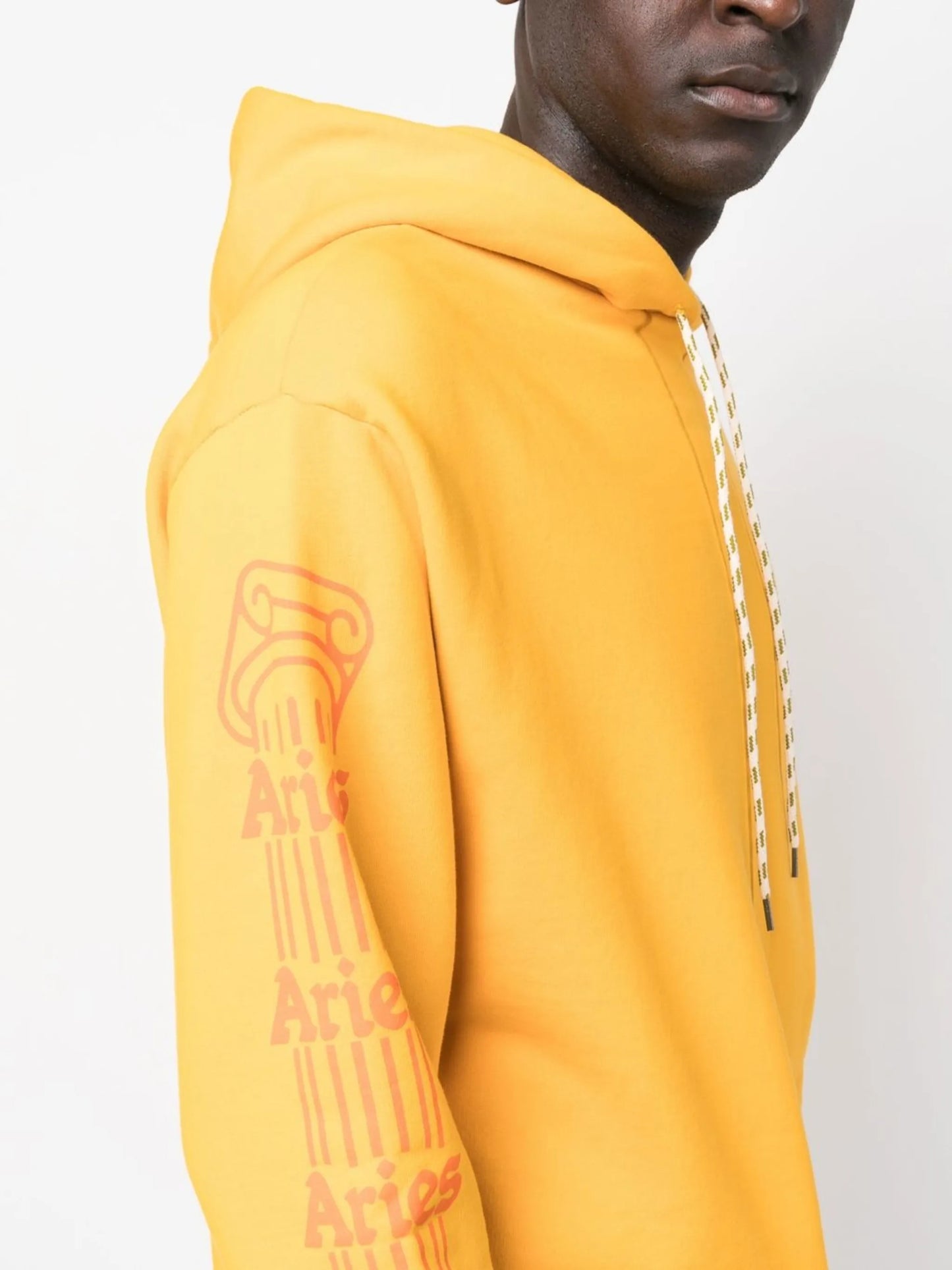 Embroidered-logo pullover hoodie