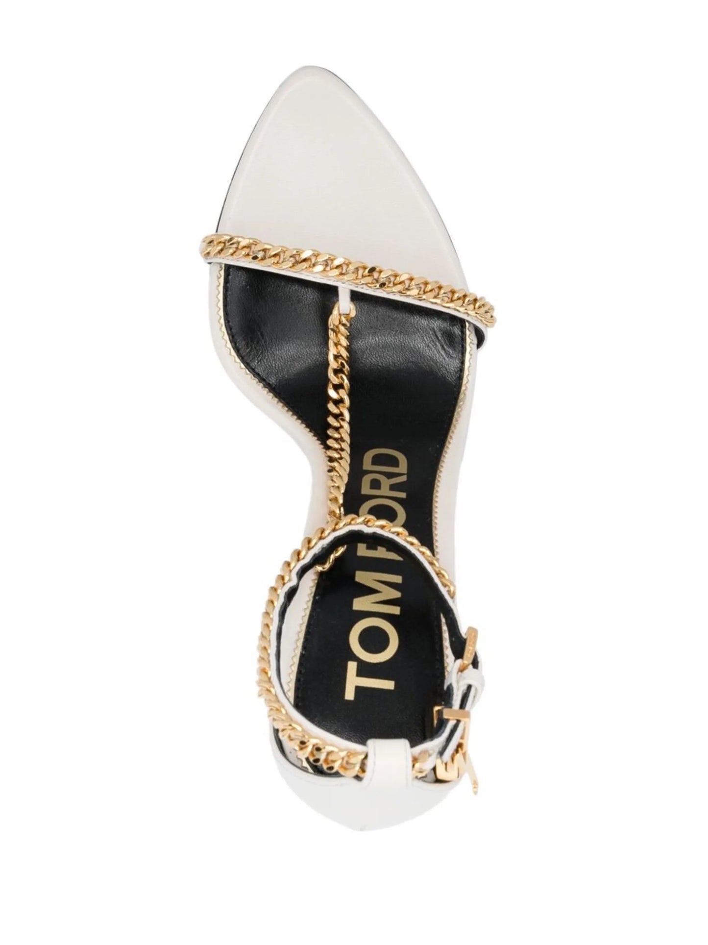 105mm chain-trim open-toe sandals