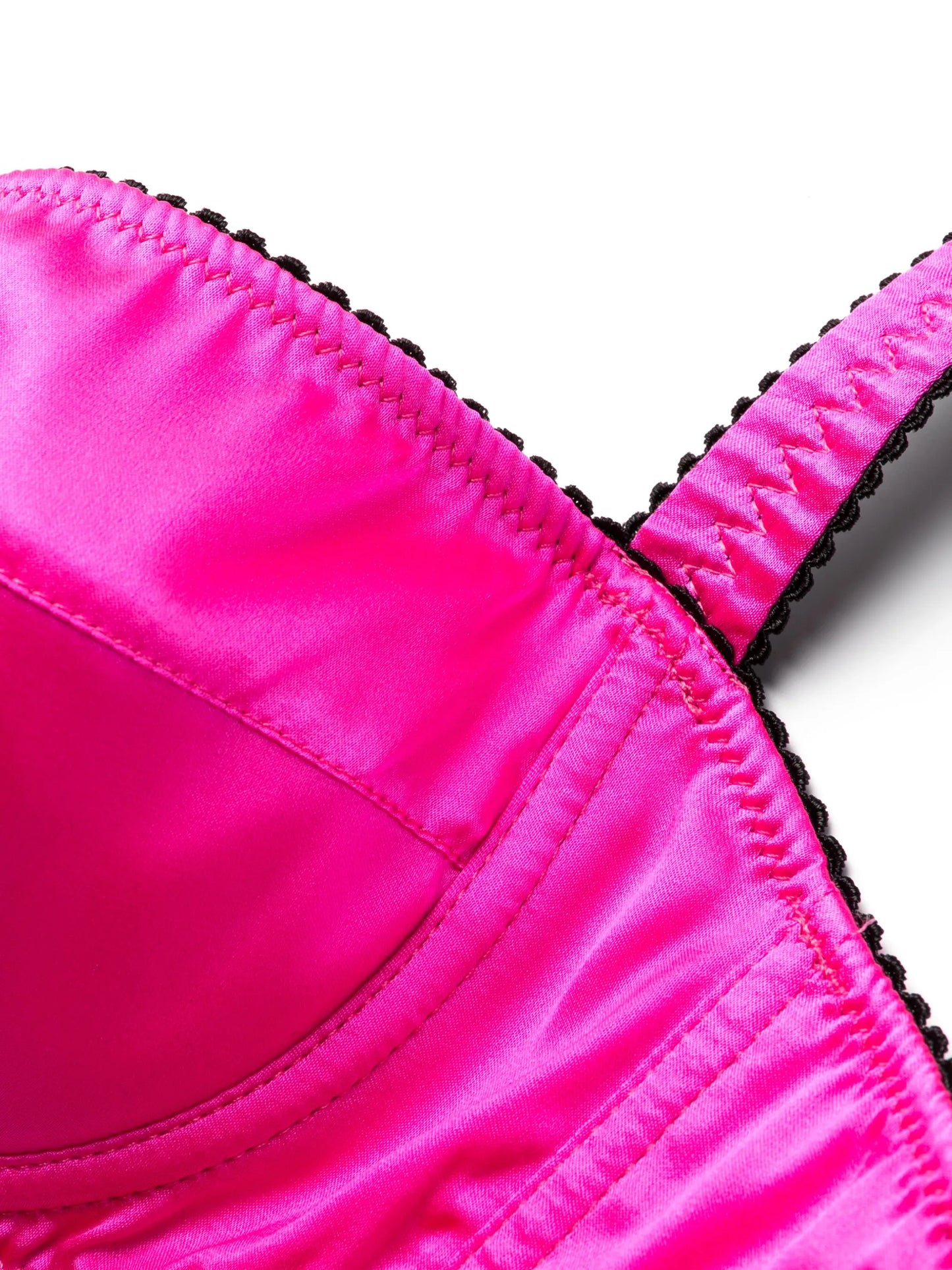 satin balconette bra