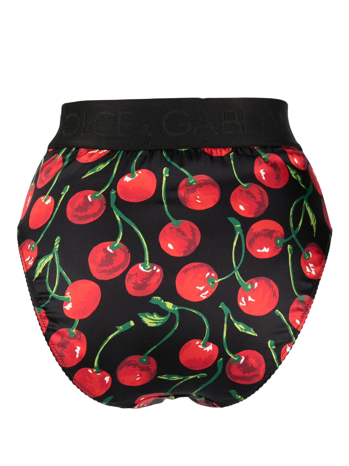 cherry-print high-waist briefs