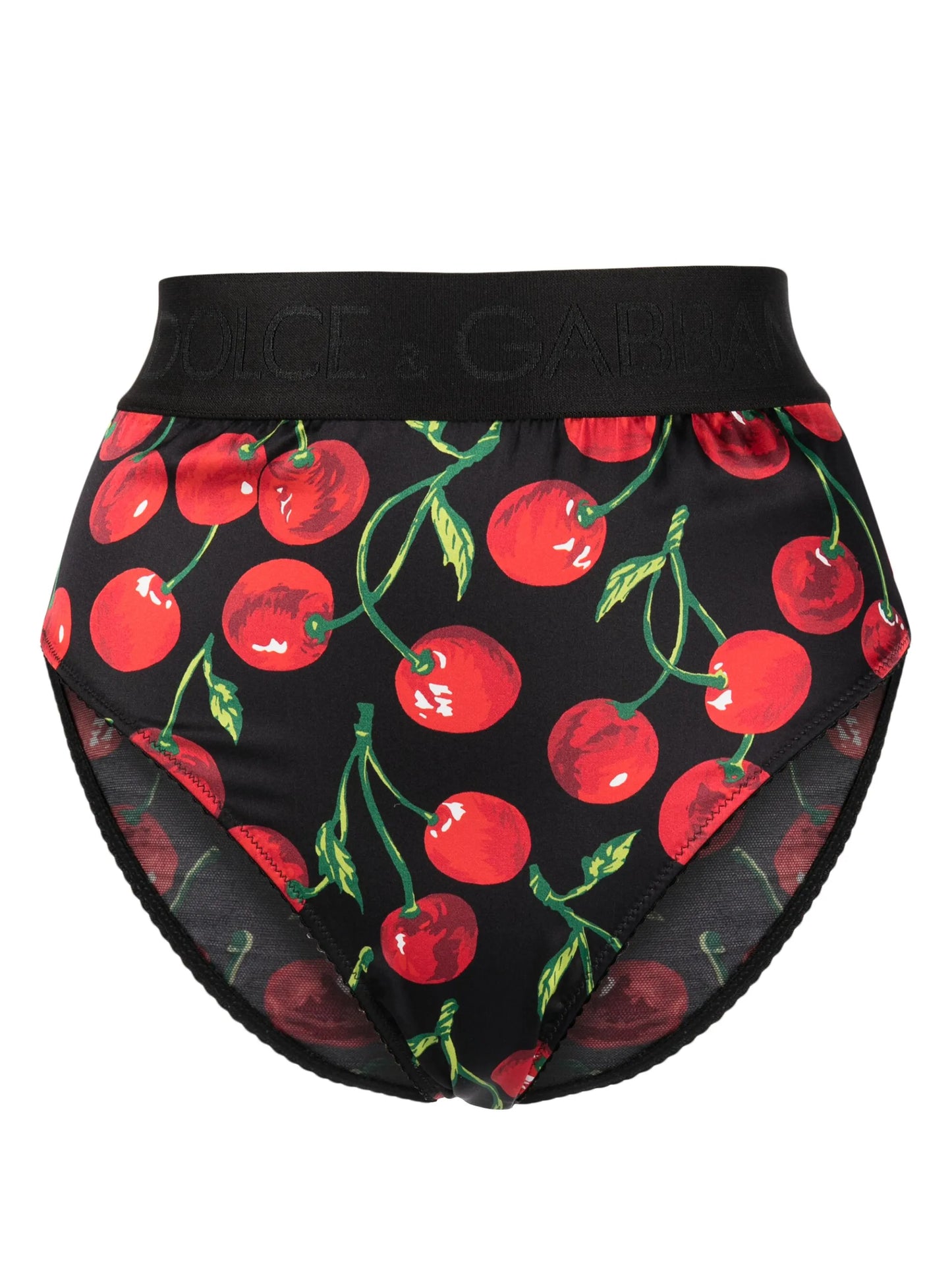 cherry-print high-waist briefs