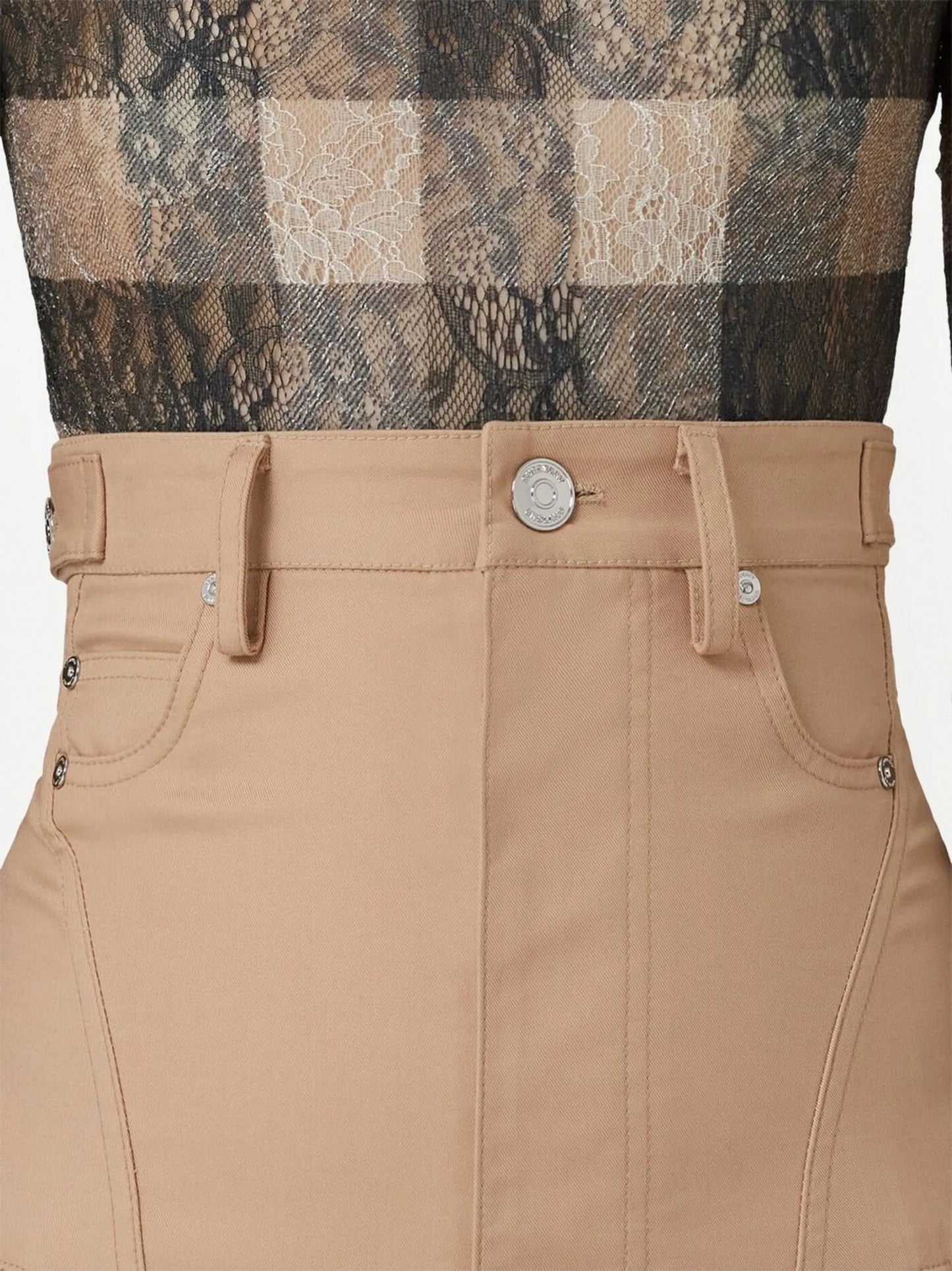 Gabardine cotton full skirt