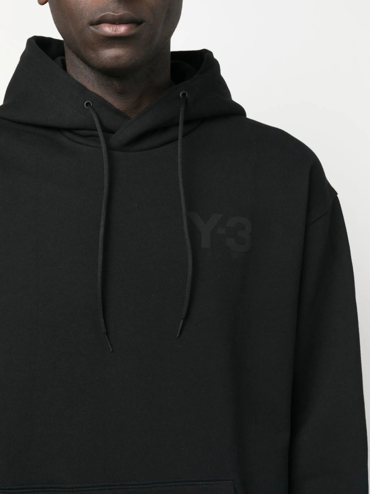 embossed-logo cotton hoodie