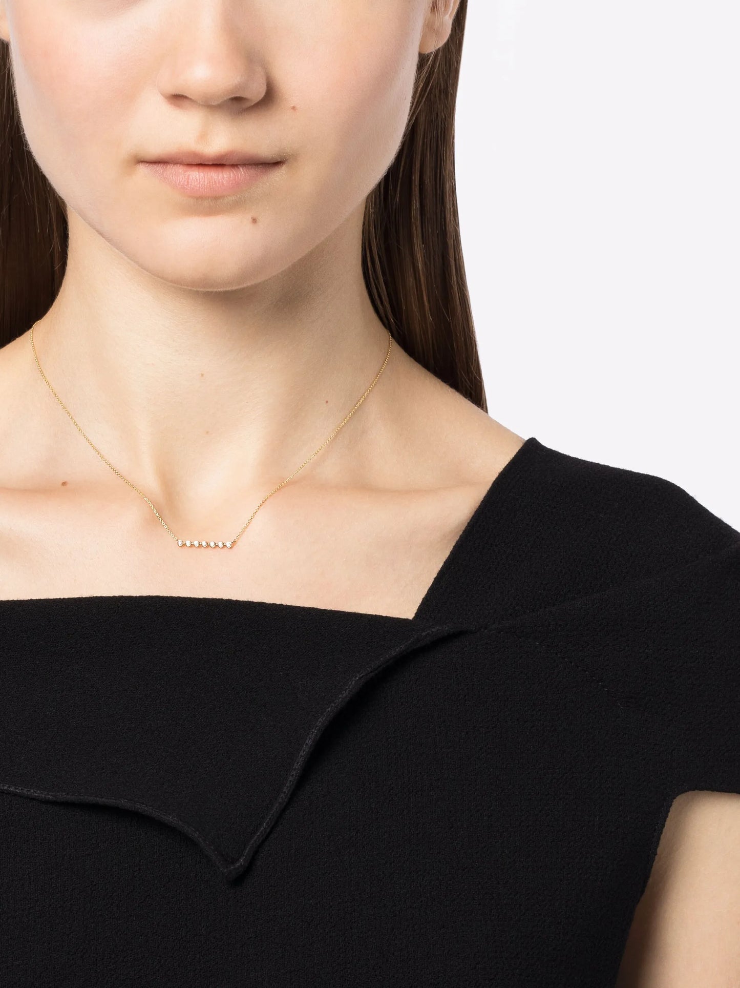 14kt yellow gold Lulu Jack diamond necklace