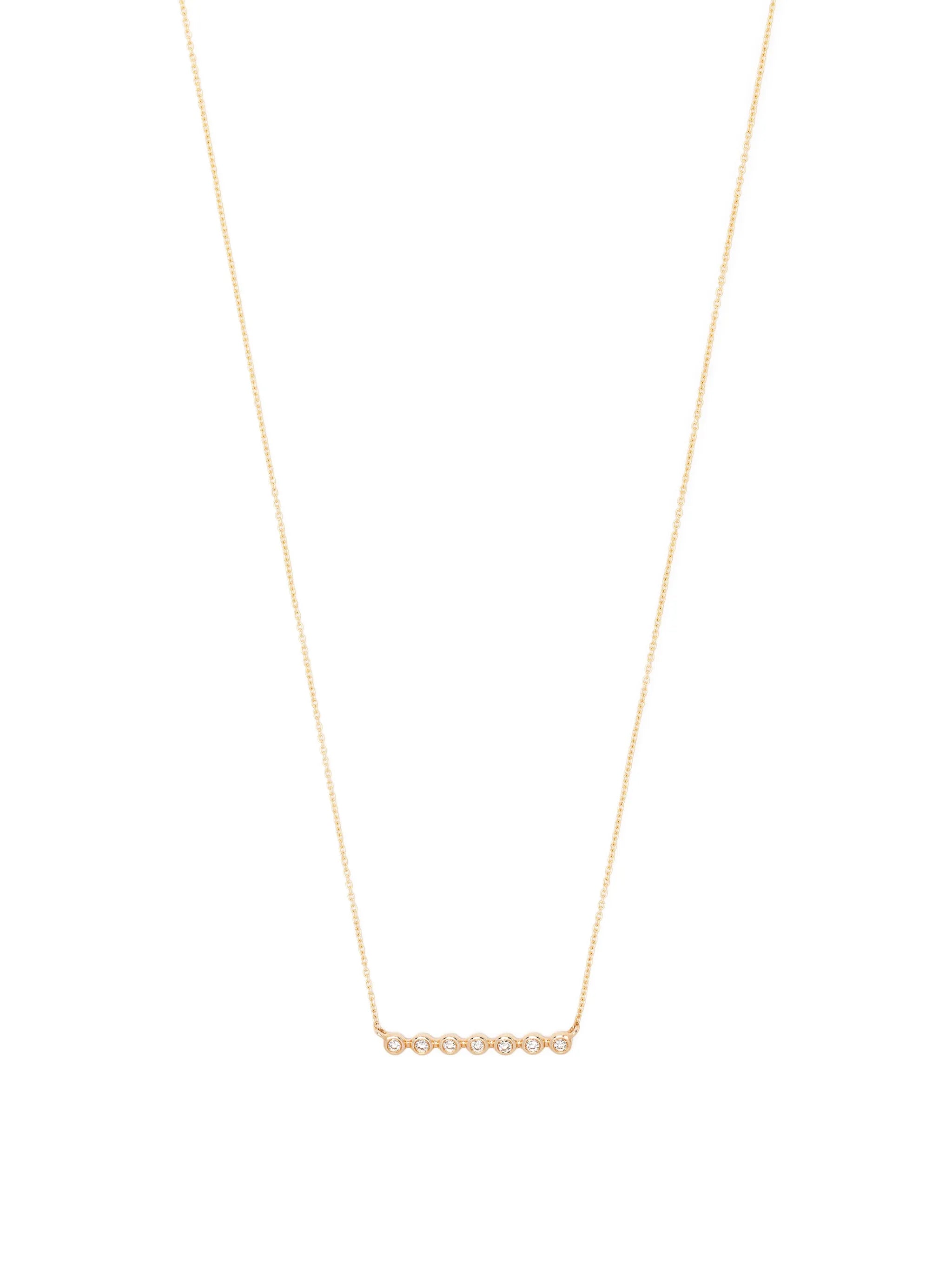 14kt yellow gold Lulu Jack diamond necklace