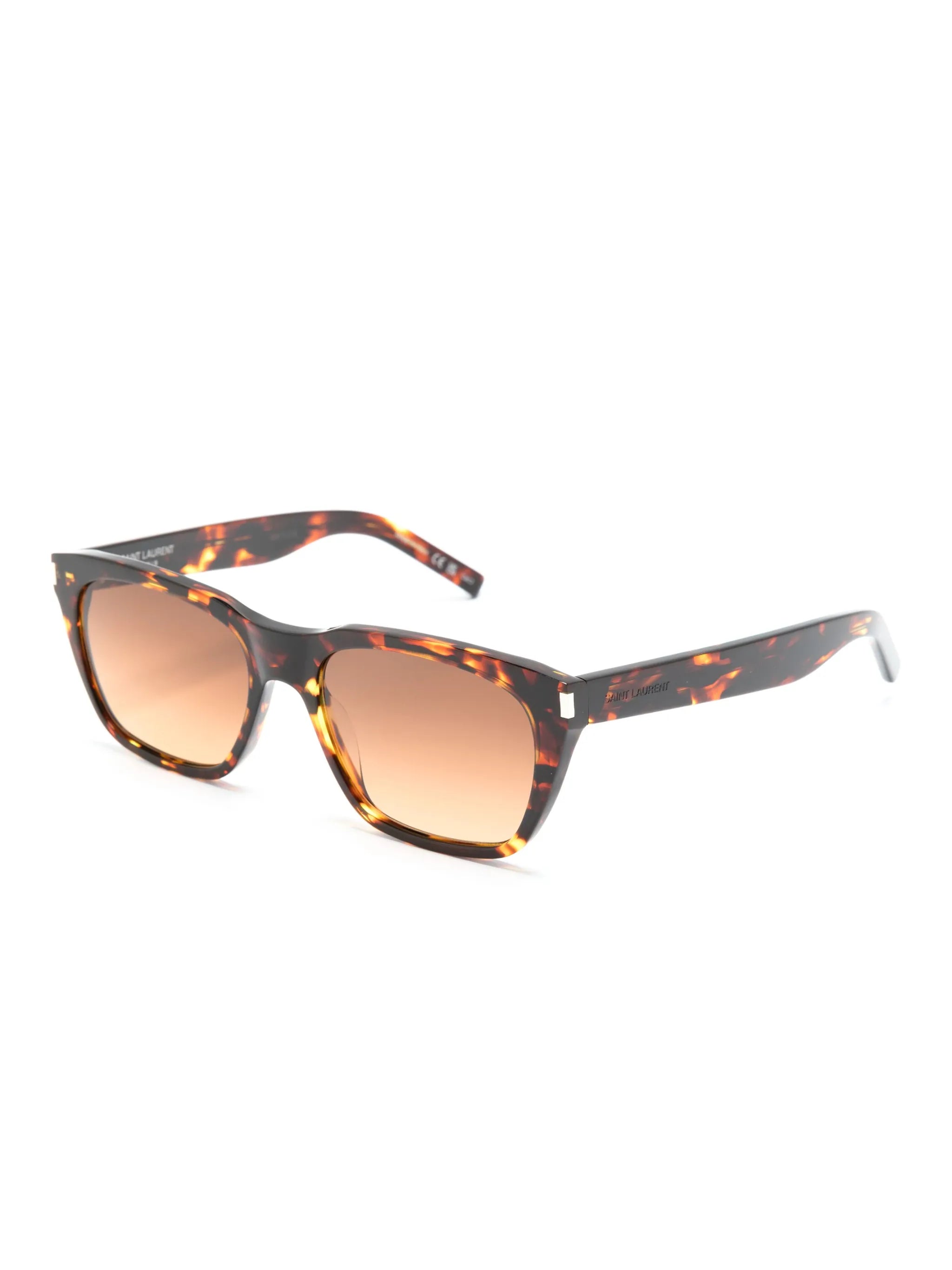 tortoiseshell-effect tinted-lenses sunglasses